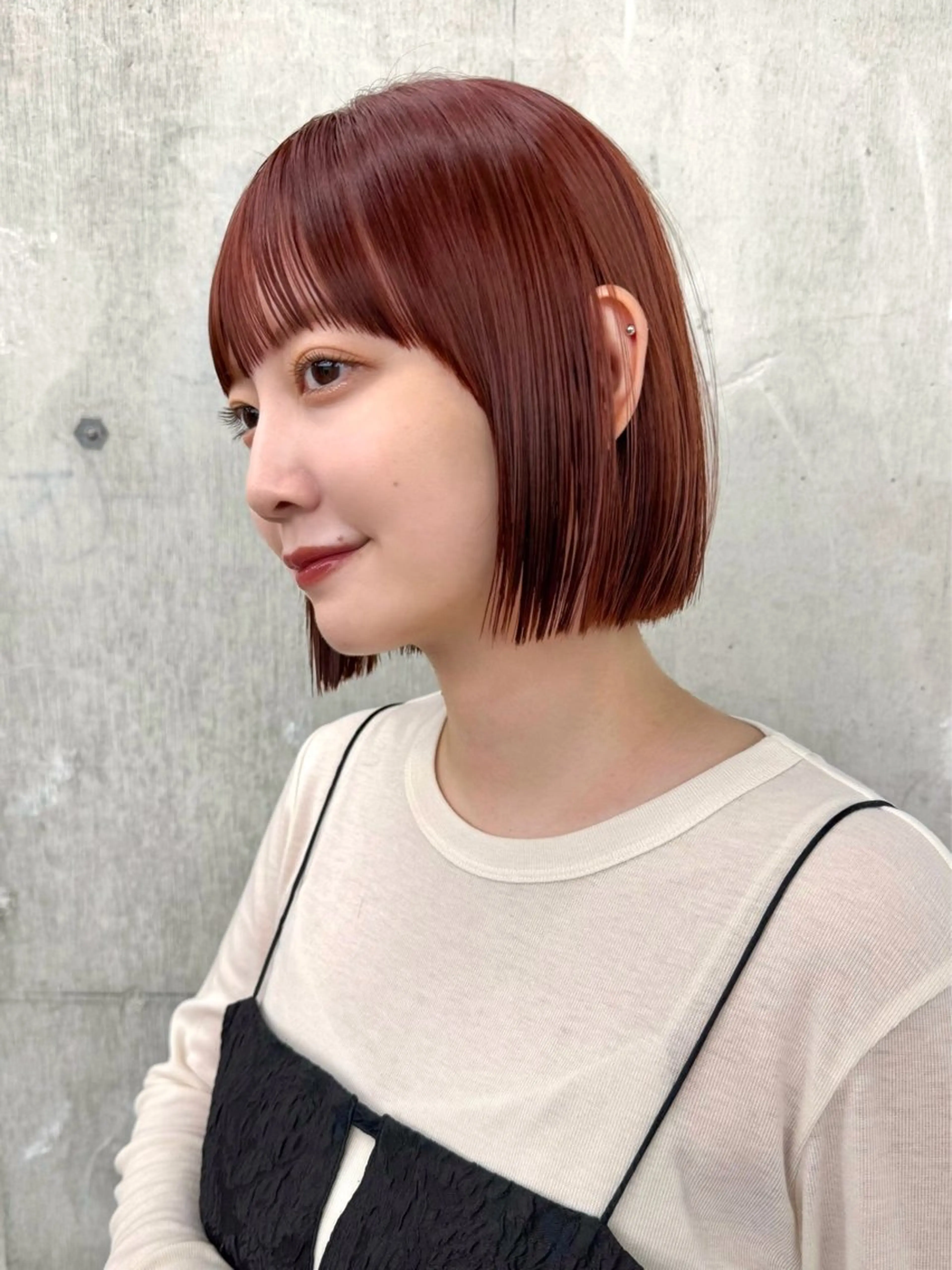 ショート カラー カット ヘアカラー トリートメント 松本優香/ボブ/ダ ブルカラー/髪質改善のヘアスタイル