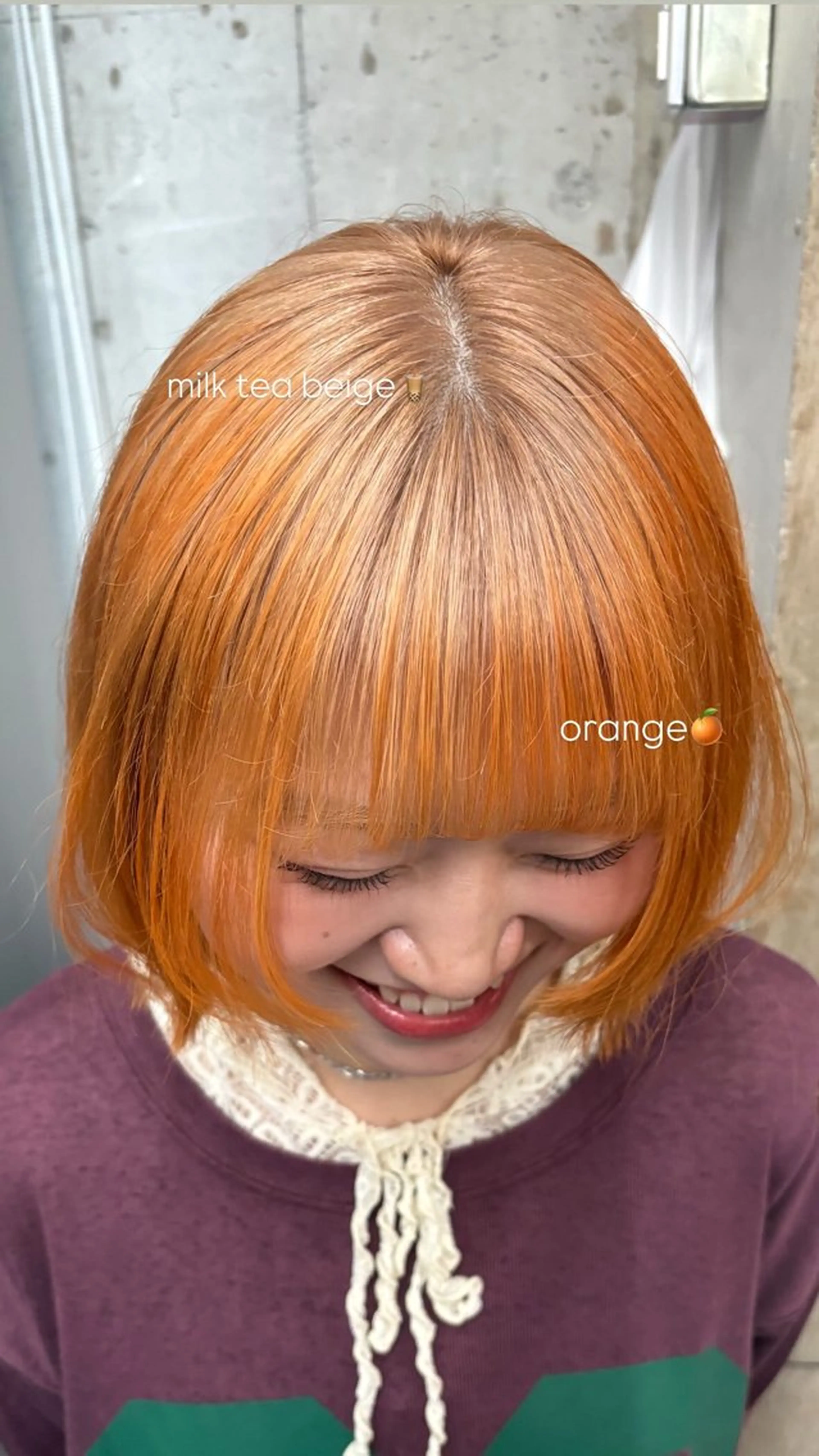 ミディアム カラー ヘアカラー 山下 夏季のヘアスタイル