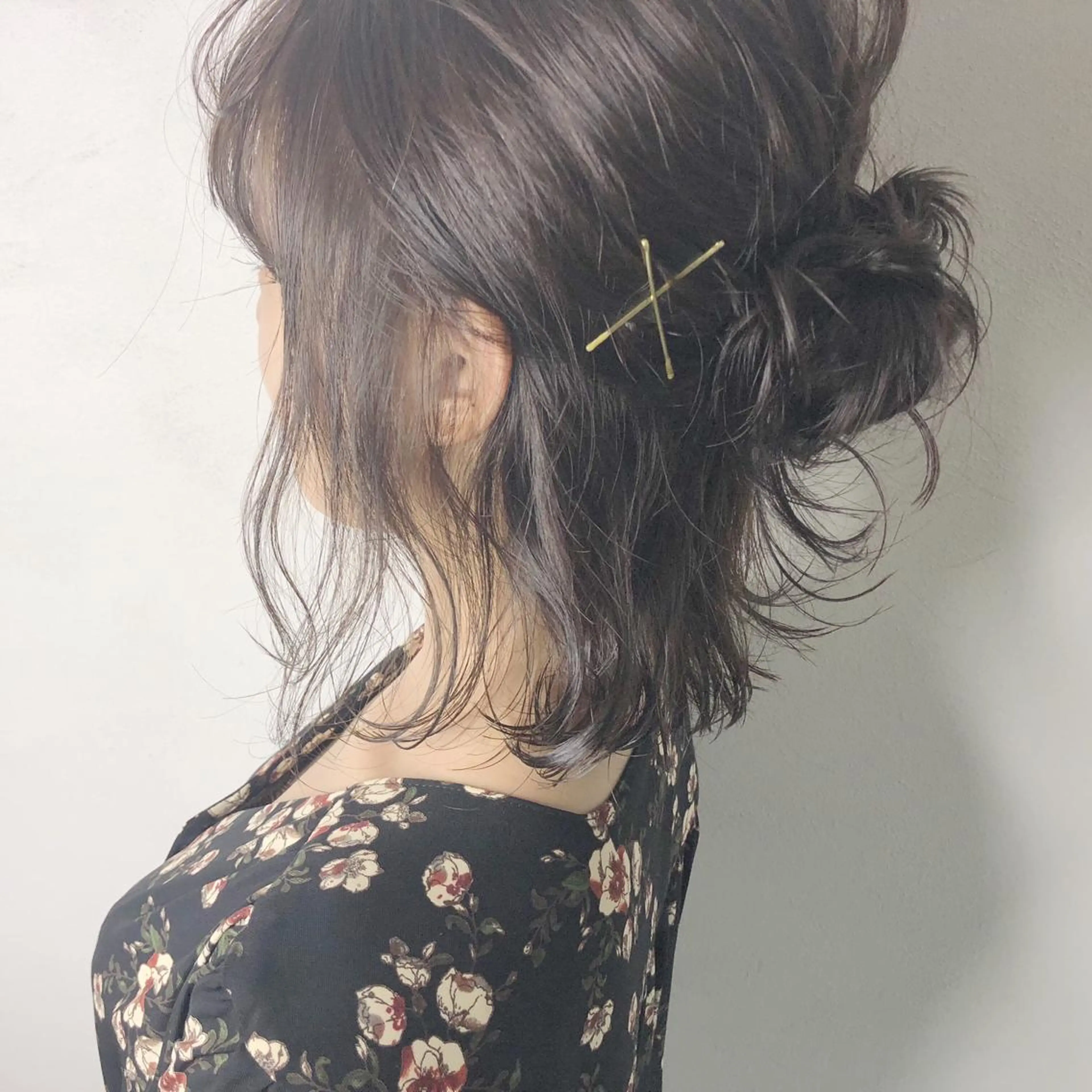 ミディアム カラー カラーモデル募集中 美容室ハピスのヘアスタイル