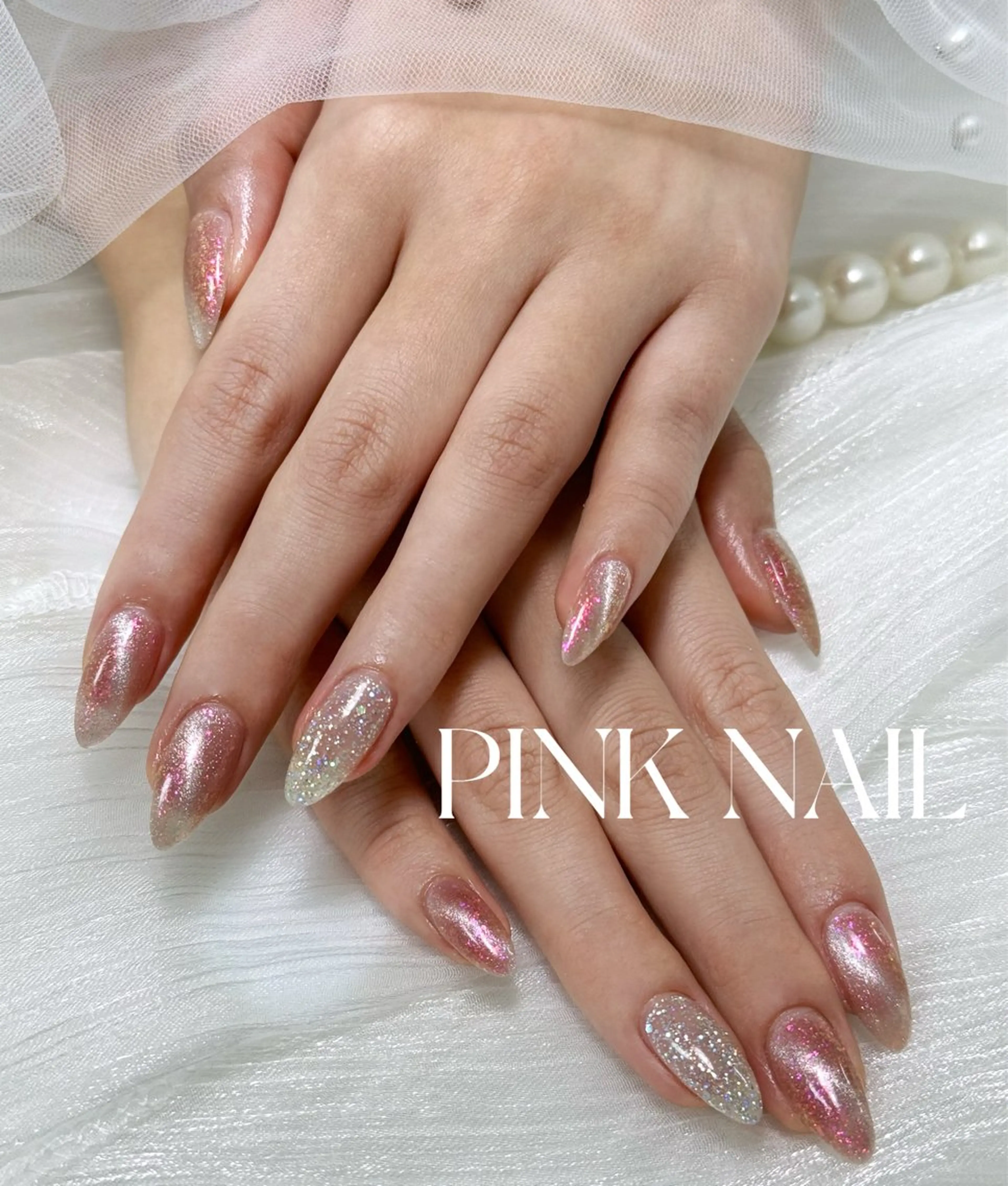 ネイル ハンドネイル pink nailのその他イメージ