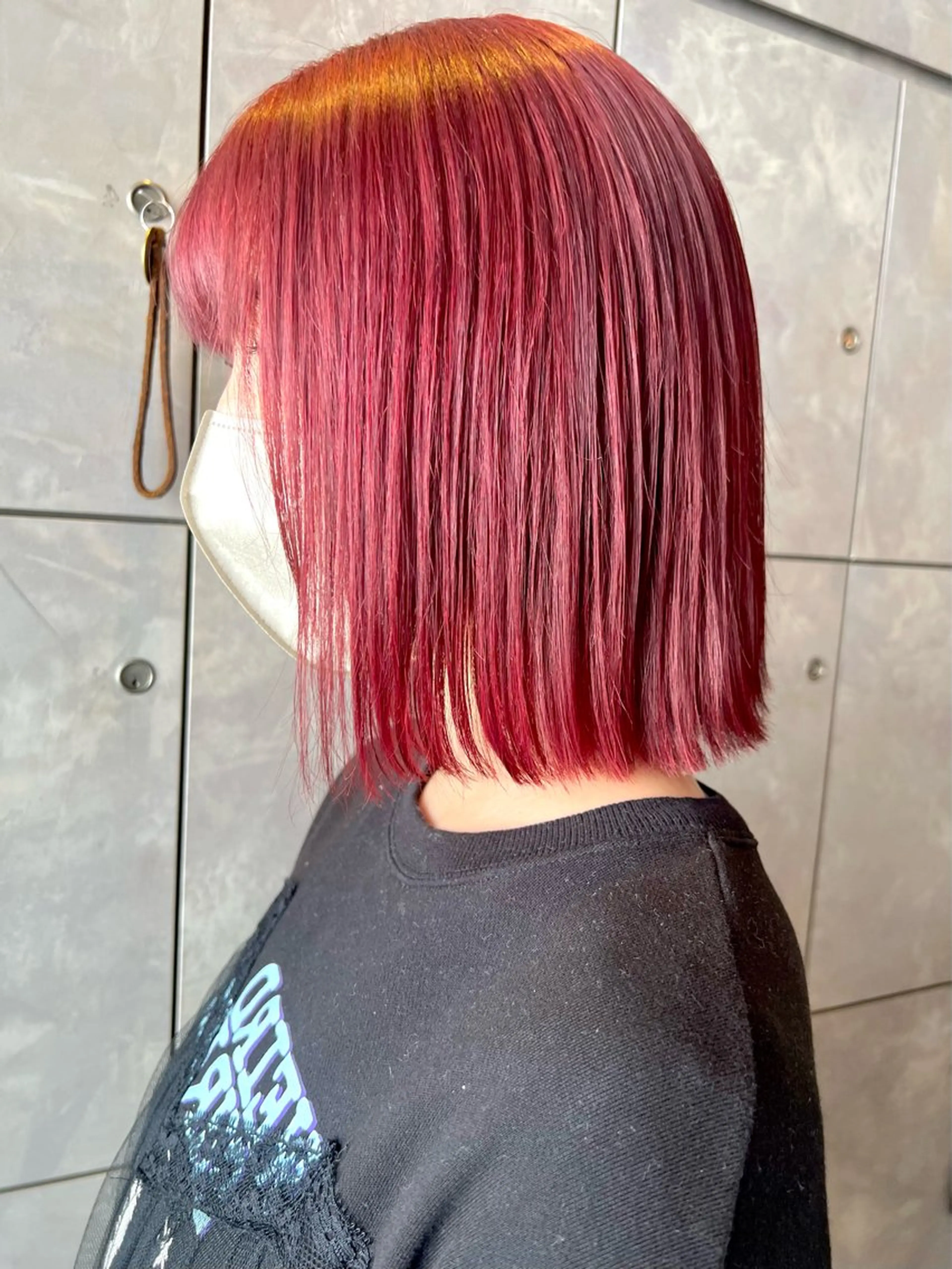 セミロング カラー ヘアアレンジ ヘアカラー トリートメント ヘアセット 🌈インナーカラー ‘ショウマ’🌈のヘアスタイル