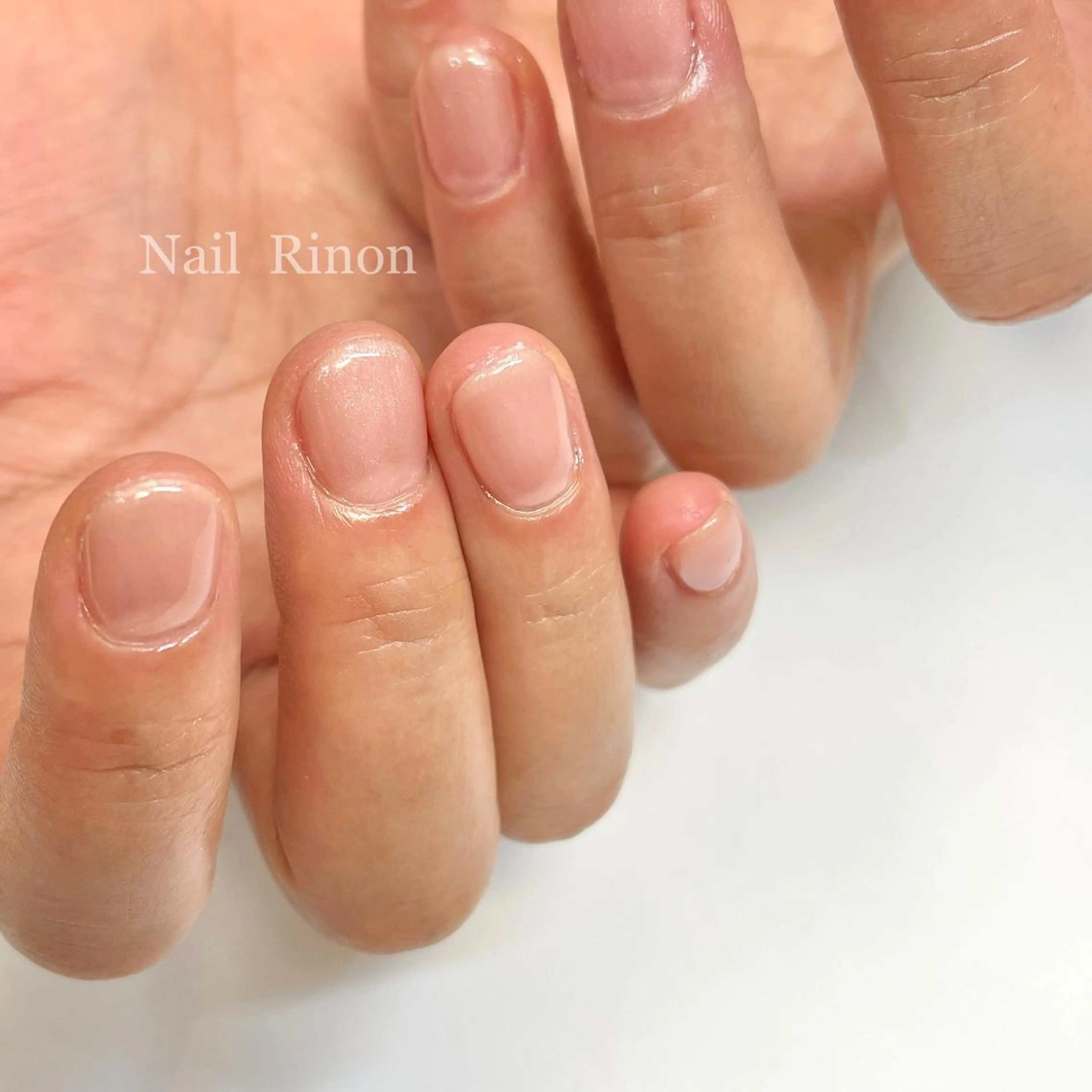 ネイル オフィスネイル ワンカラーネイル ハンドネイル Nail Rinonのネイルデザイン