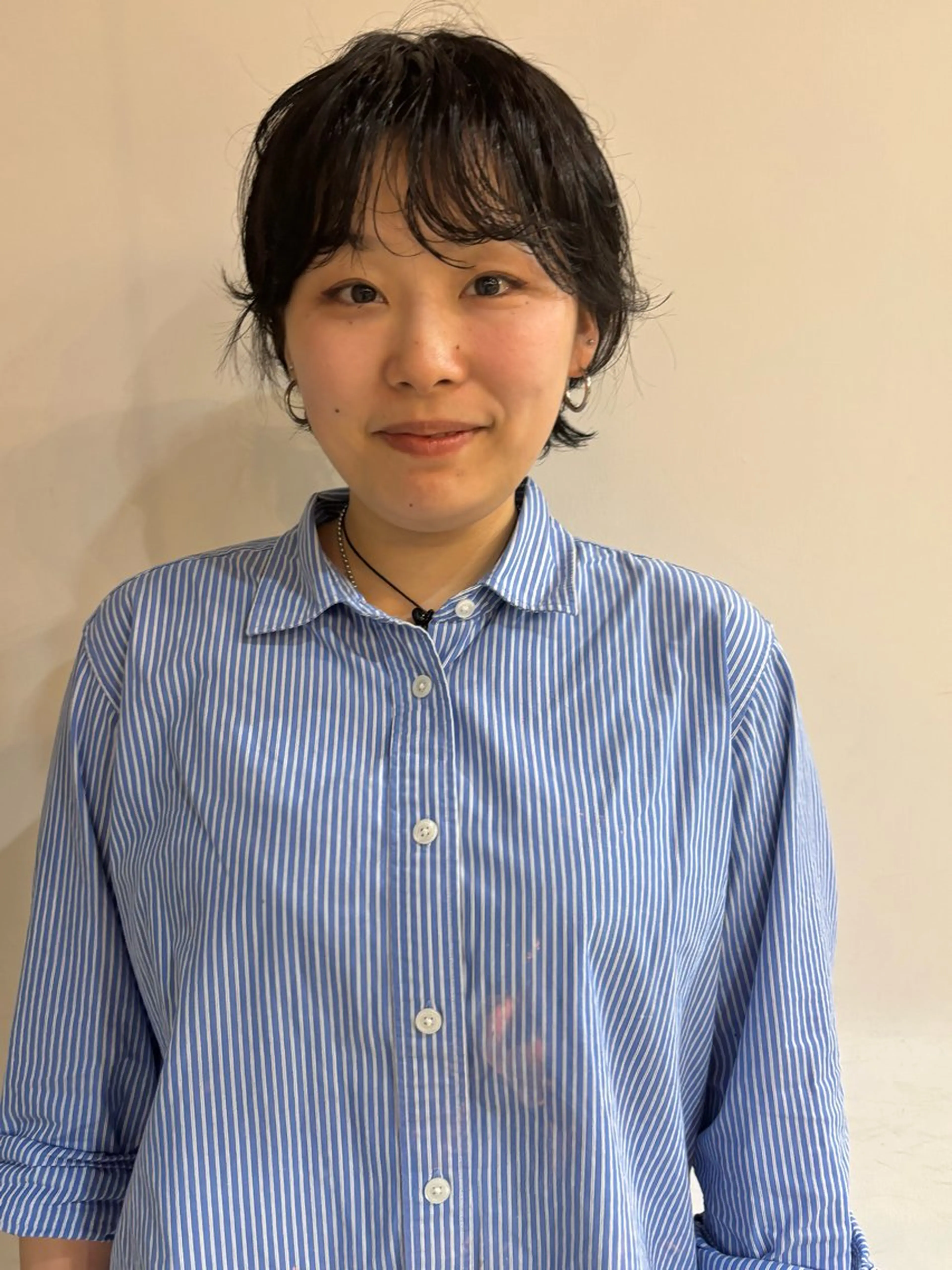 ショート パーマ 小日向 沙織のヘアスタイル