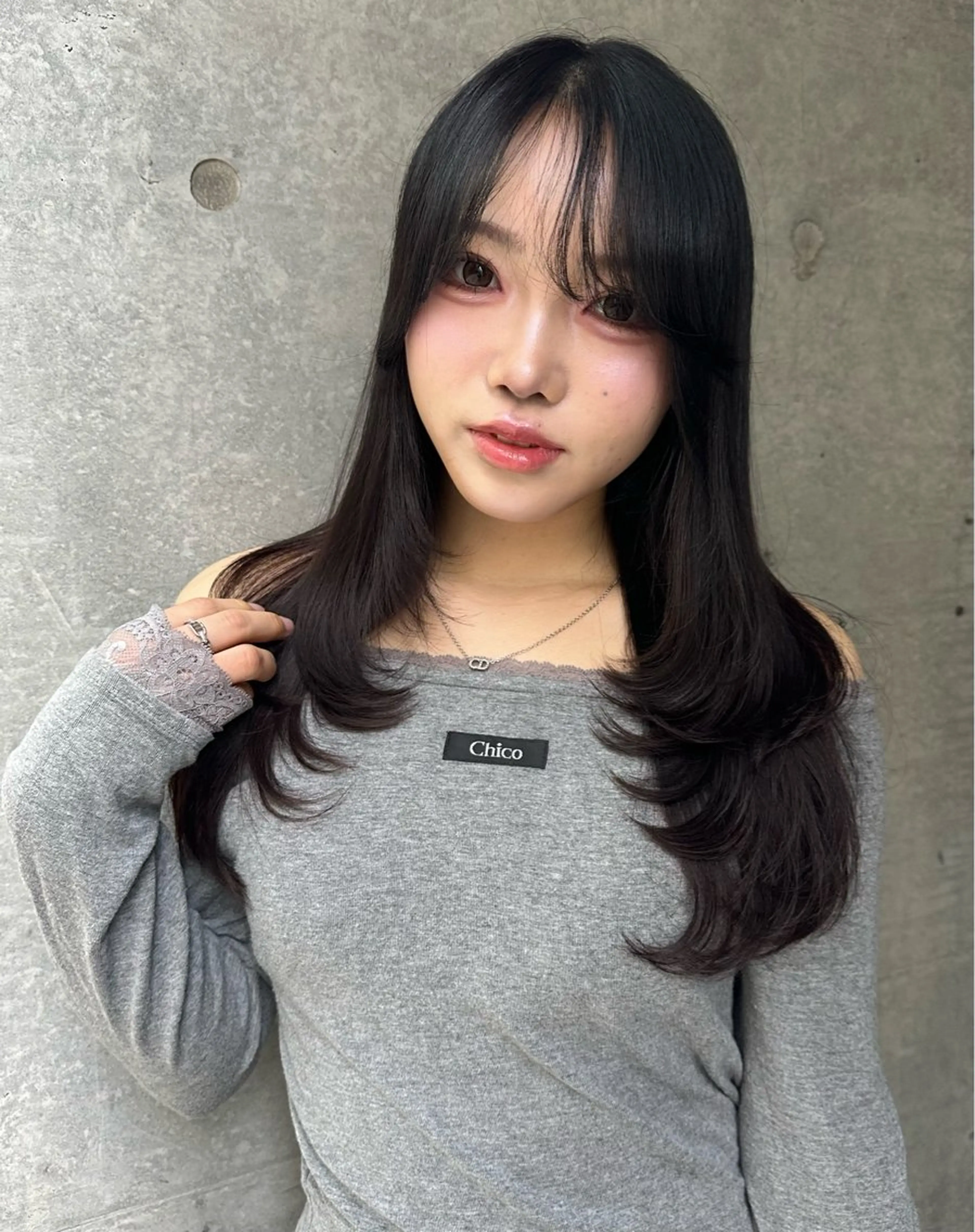 ロング カット ヘアカラー レイヤー/顔周り /ボブ/銀座/サラのヘアスタイル