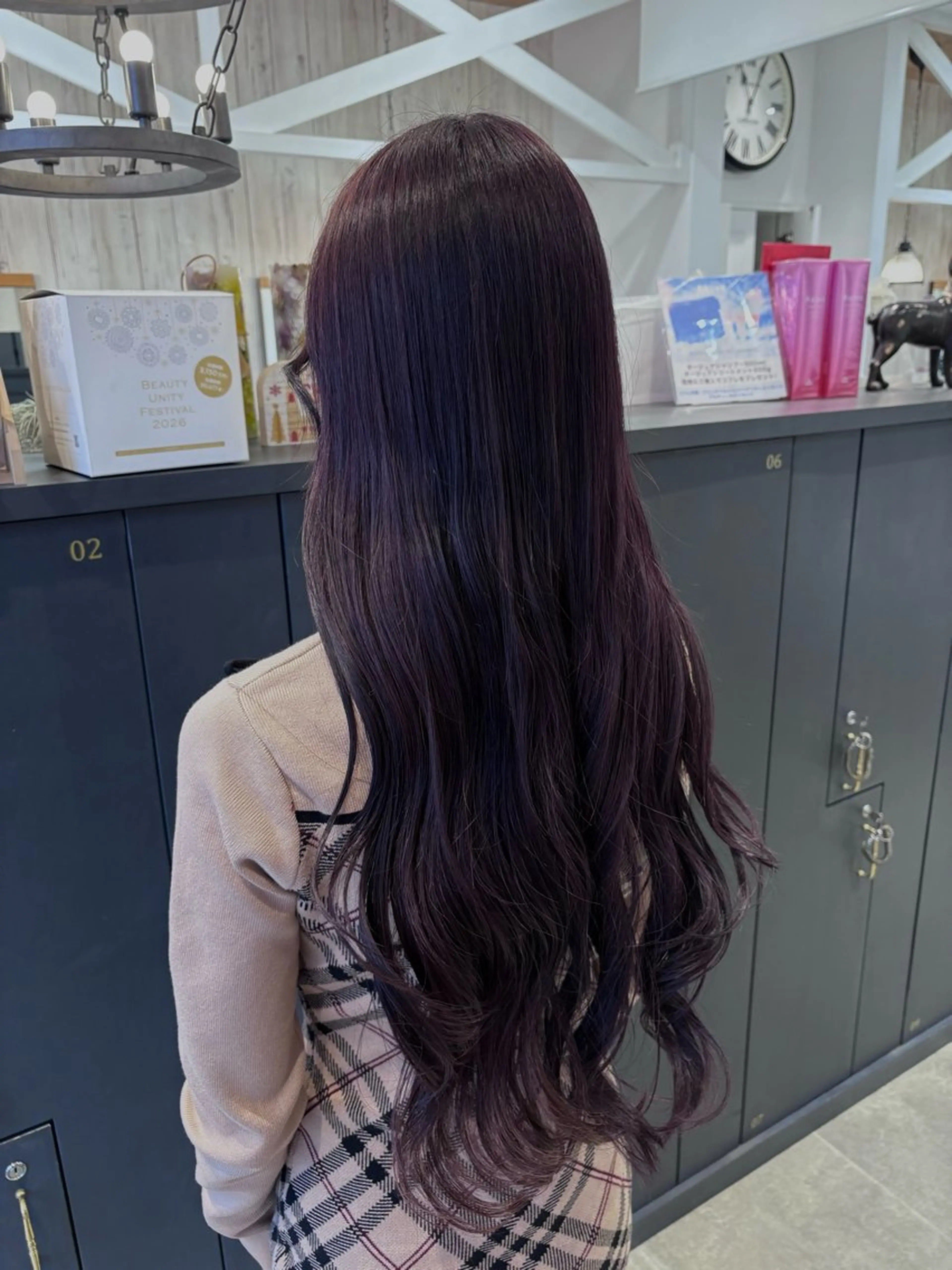 ロング カラー ブリーチ ラベンダーカラー ブリーチなしカラー 田村 亜衣華のヘアスタイル