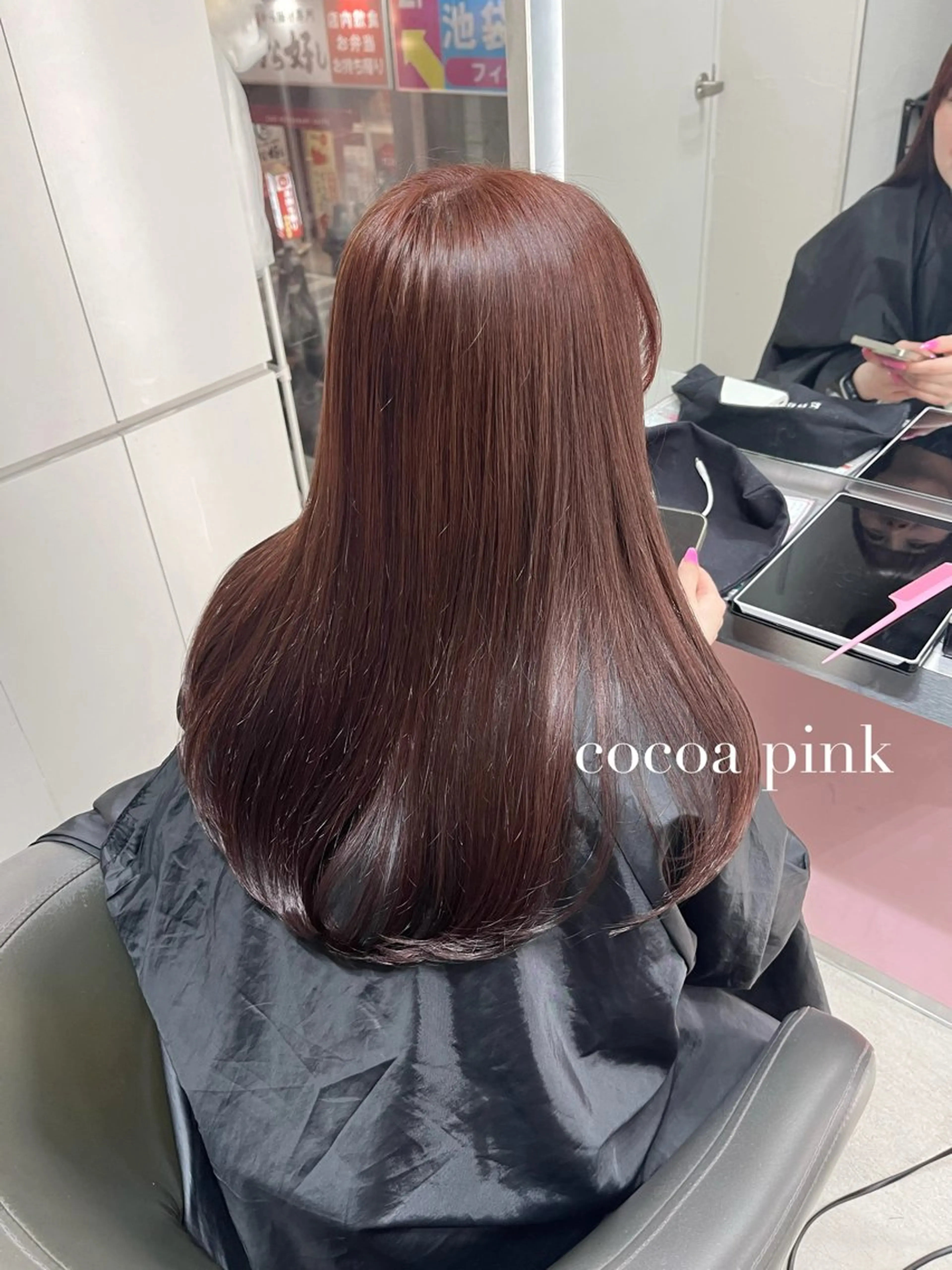 カラー ブリーチ ダブルカラー ブリーチなしカラー ピンクカラー 縮毛矯正 上品モテガーリー Rena🎀のヘアスタイル
