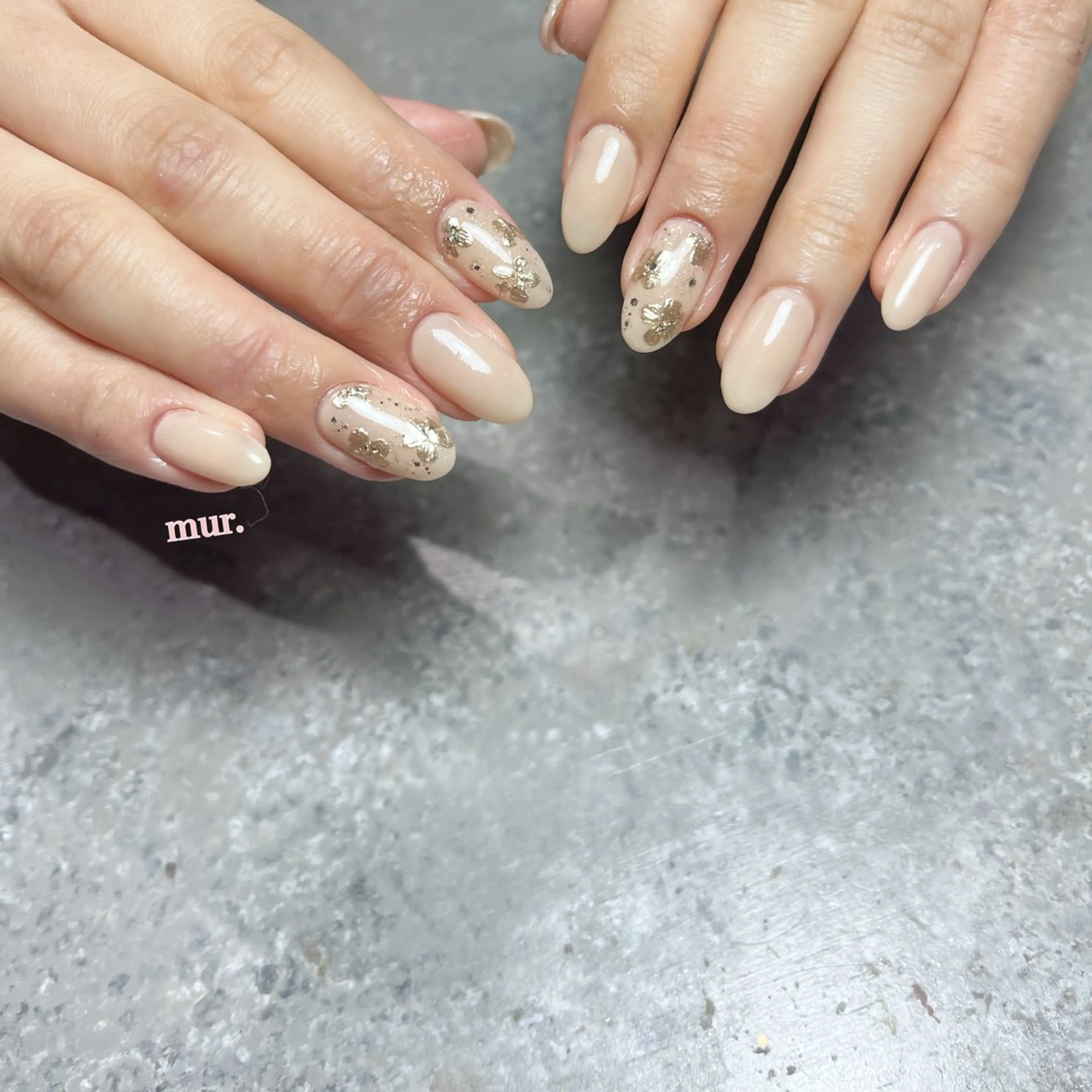 ネイル フラワーネイル オフィスネイル ハンドネイル nailsalon mur.のネイルデザイン