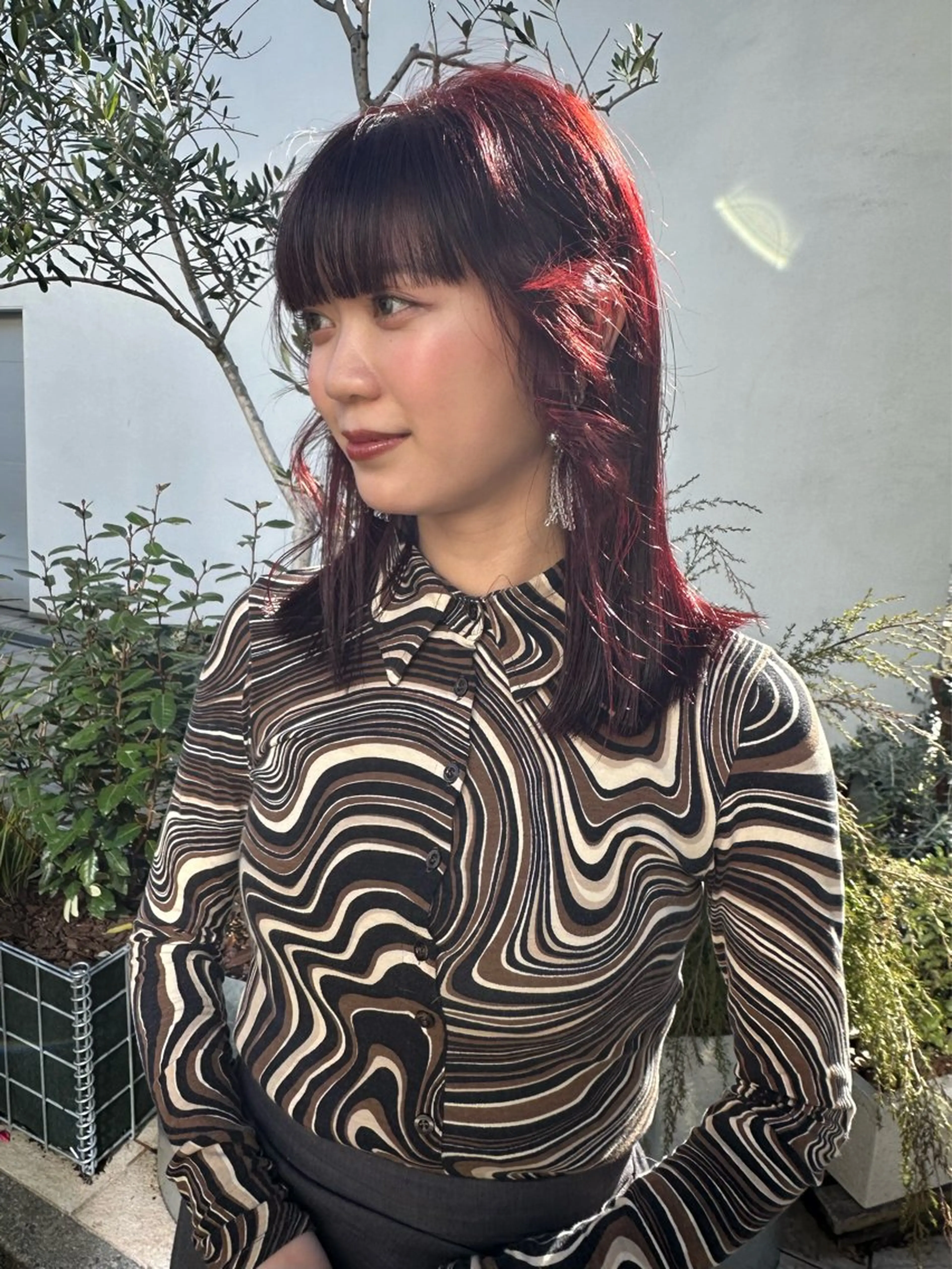 ミディアム カラー ボブ/似合わせカット /ニュアンスカラーのヘアスタイル