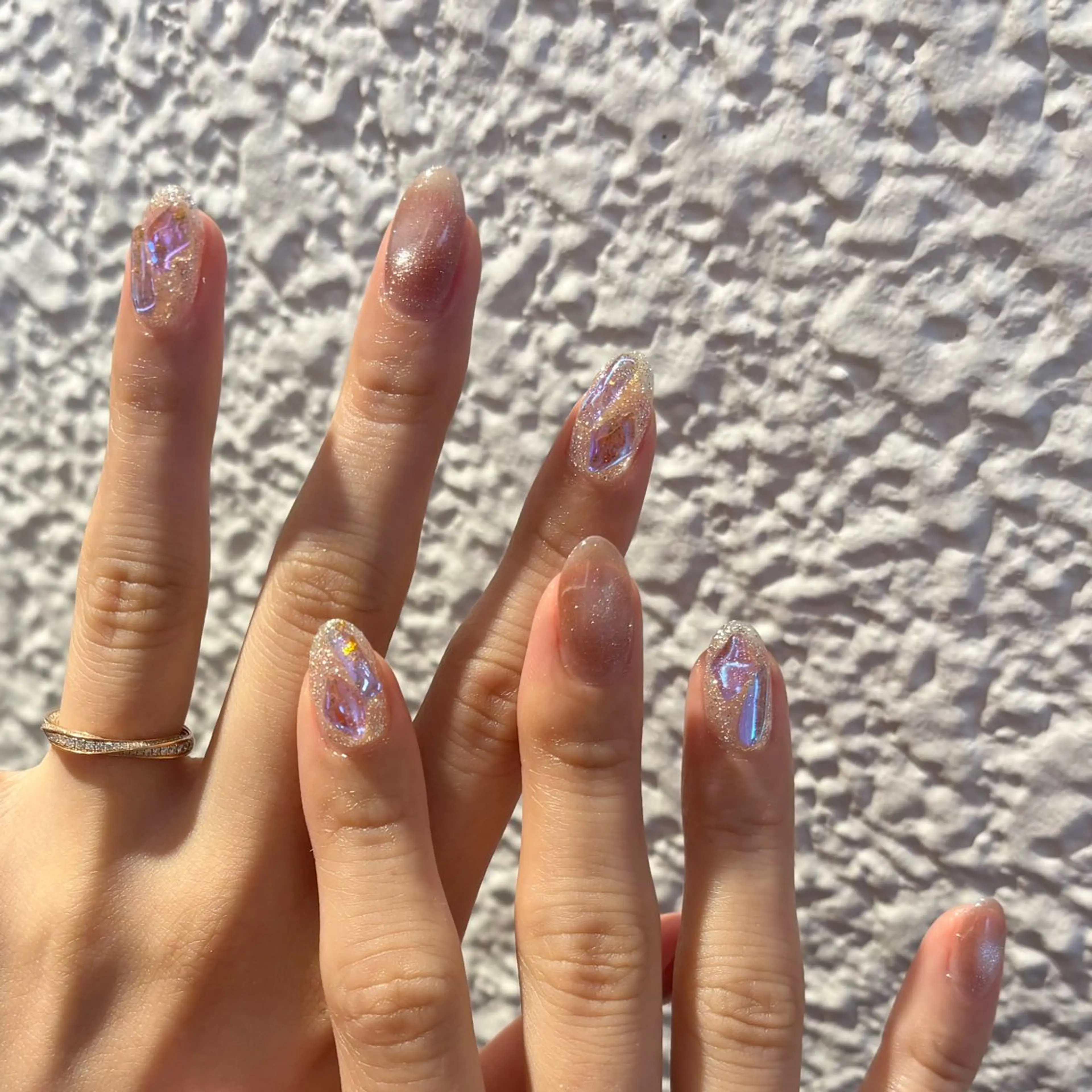 ネイル ジェルネイル パラジェル シンプルネイル ハンドネイル パラジェル / マグネット/AYAのネイルデザイン