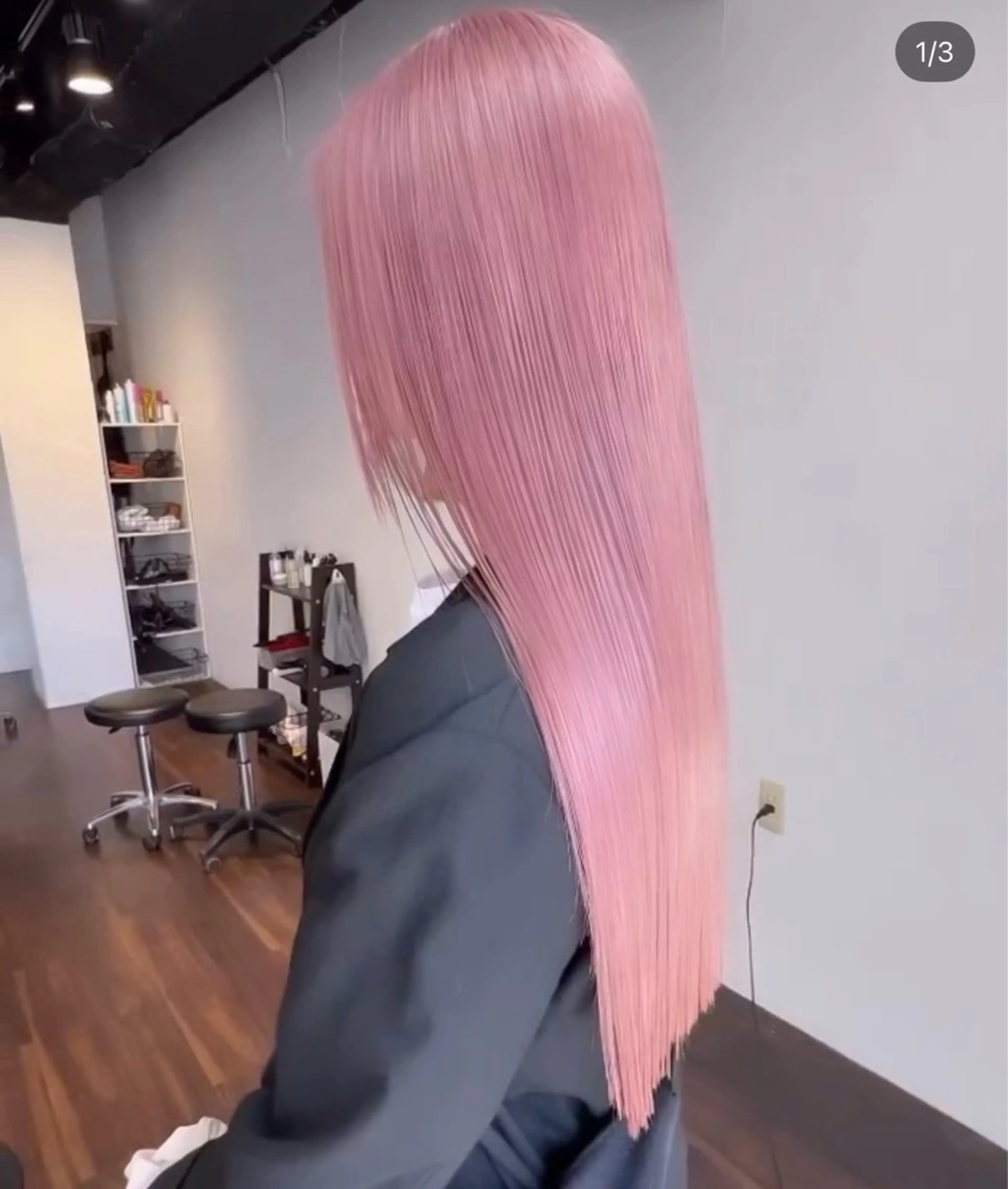 セミロング カラー ヘアカラー 🧡梅田ハイトーン カラー🧡runaのヘアスタイル