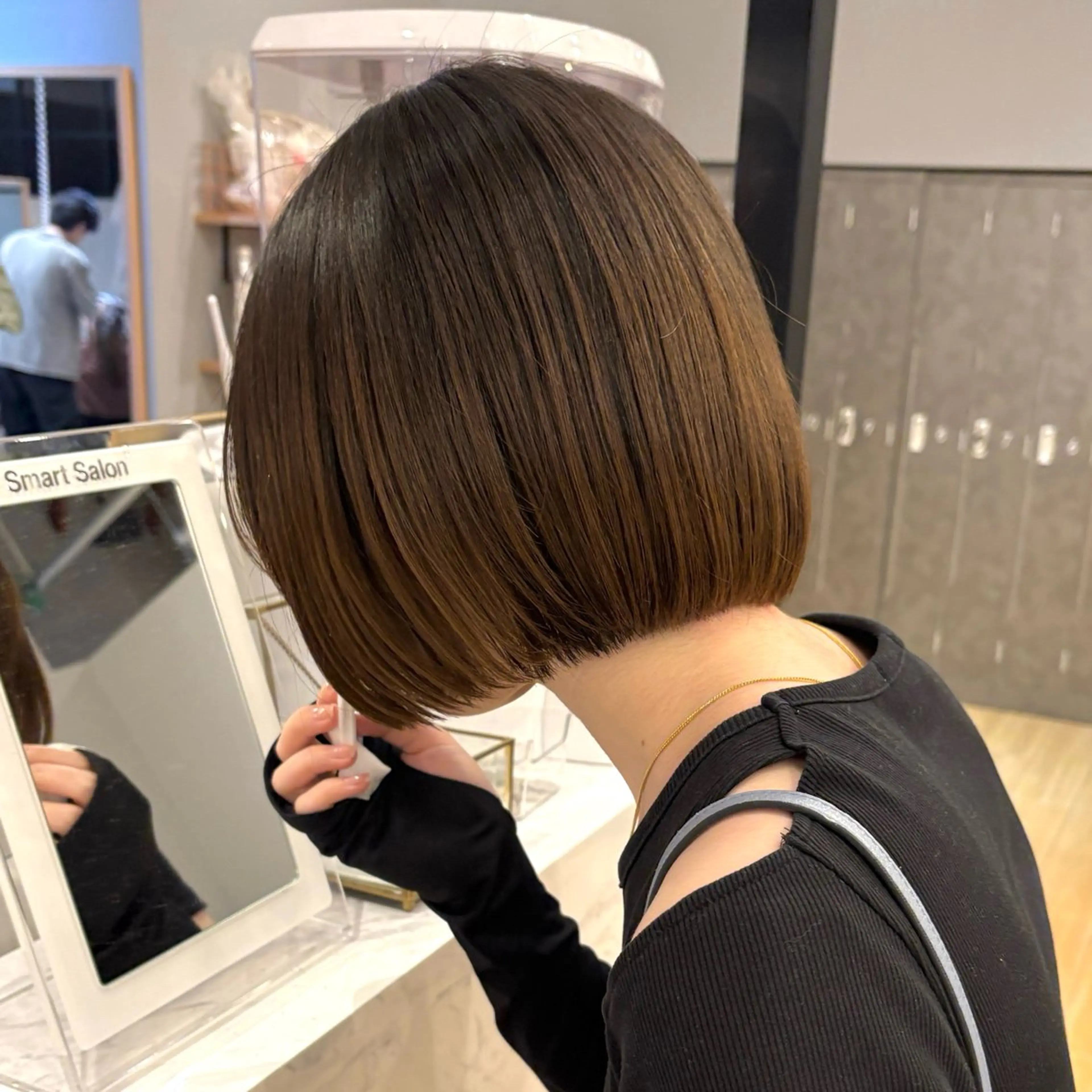 ショート カット トリートメント 暖色/ボブ/吉岡美音 GIEN NU茶屋町のヘアスタイル