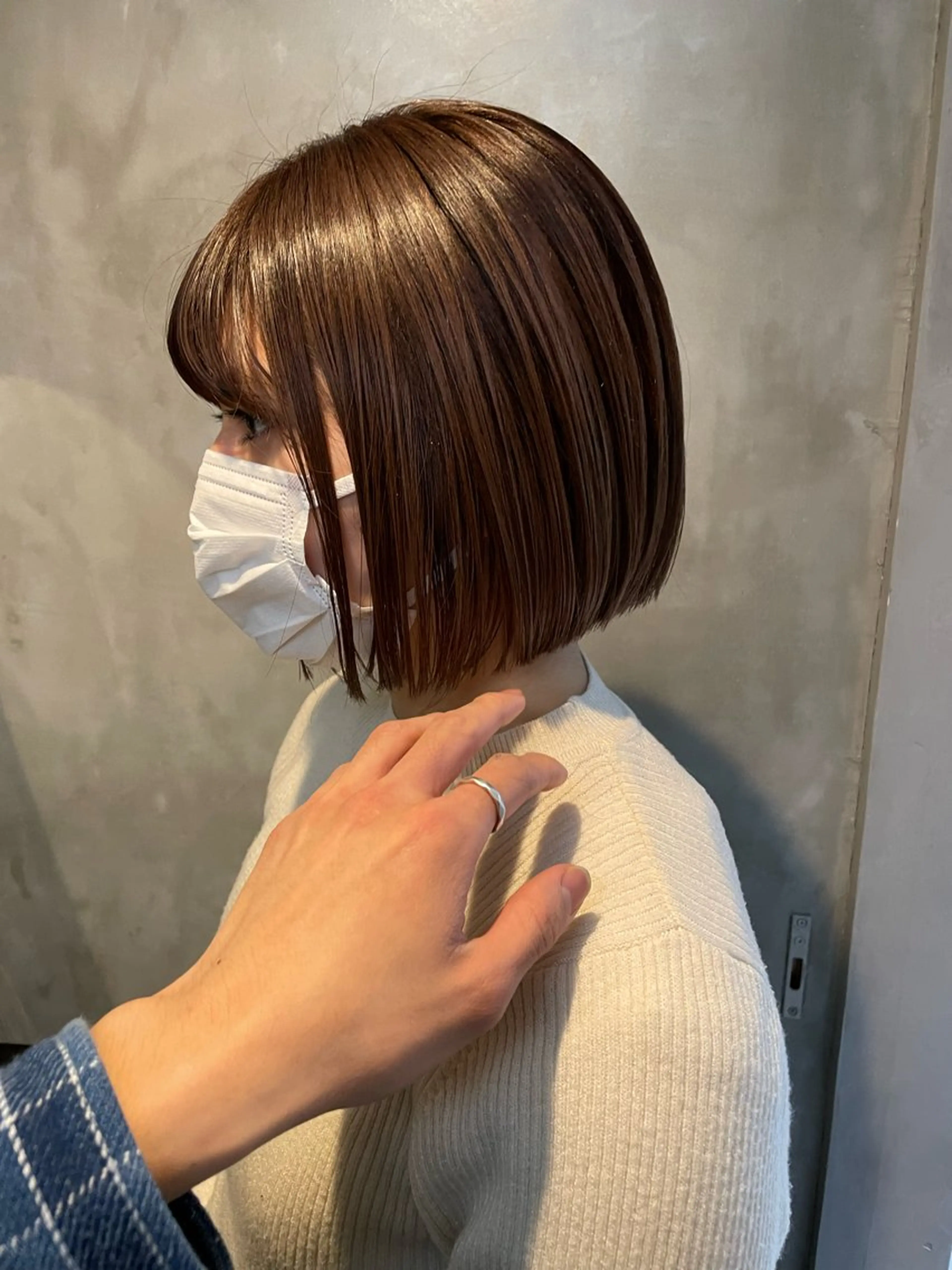 ミディアム カラー パーマ 縮毛矯正 似合わせカット✂︎ りょお🫧のヘアスタイル