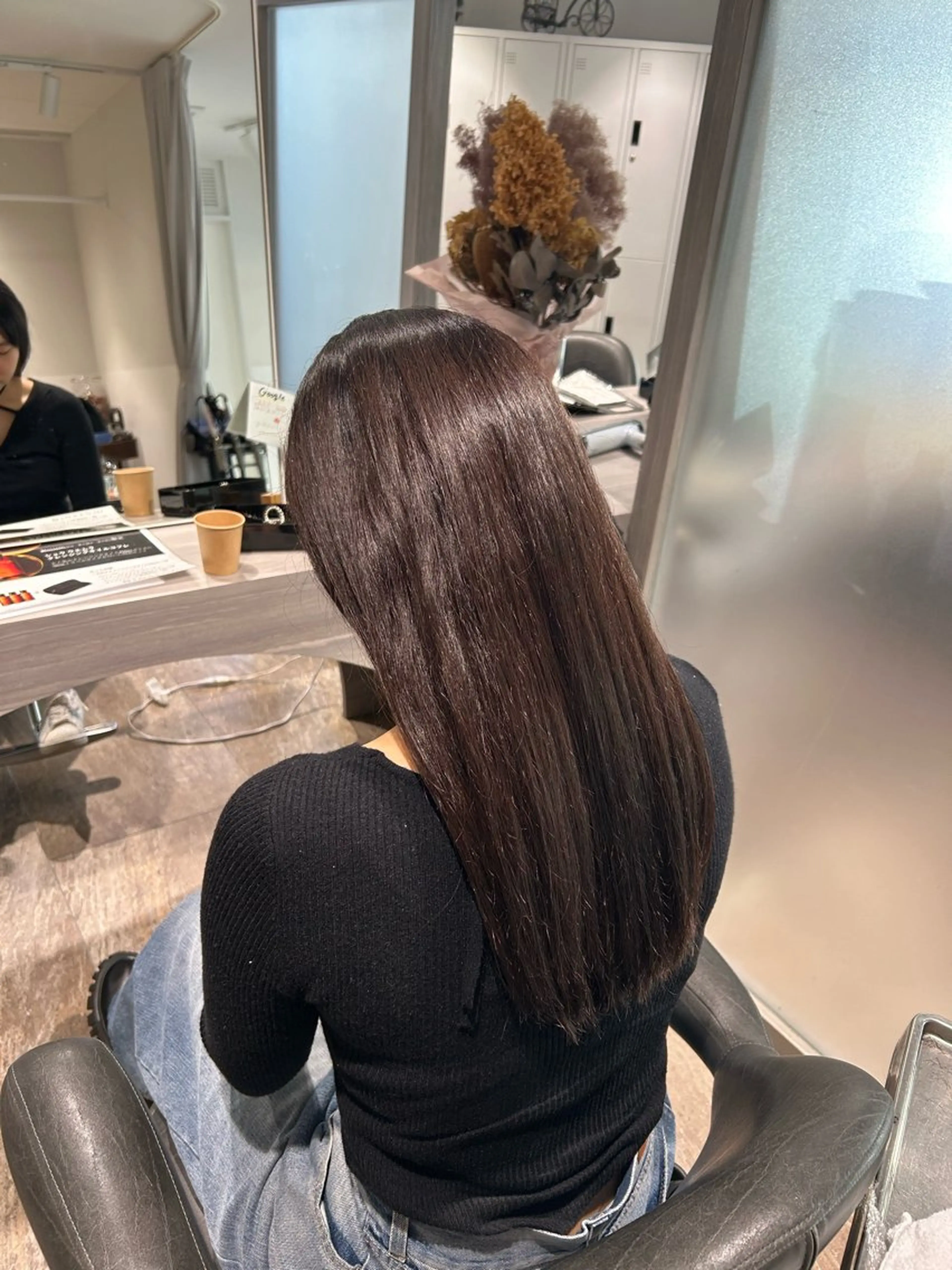 ロング カラー ブラウンカラー 武井 哉子のヘアスタイル