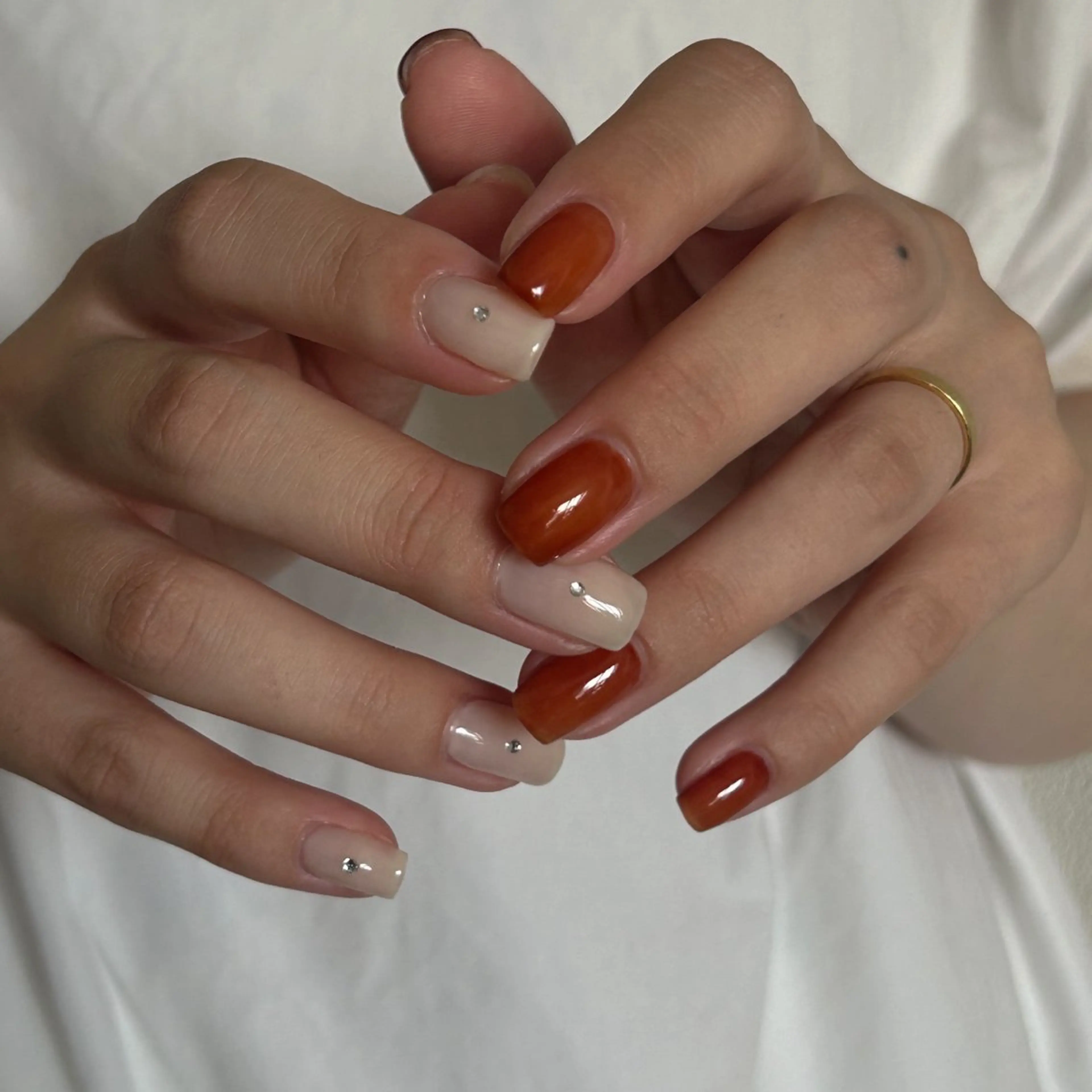 ネイル ワンカラーネイル シンプルネイル 金木犀ネイルサロン 吉田のネイルデザイン