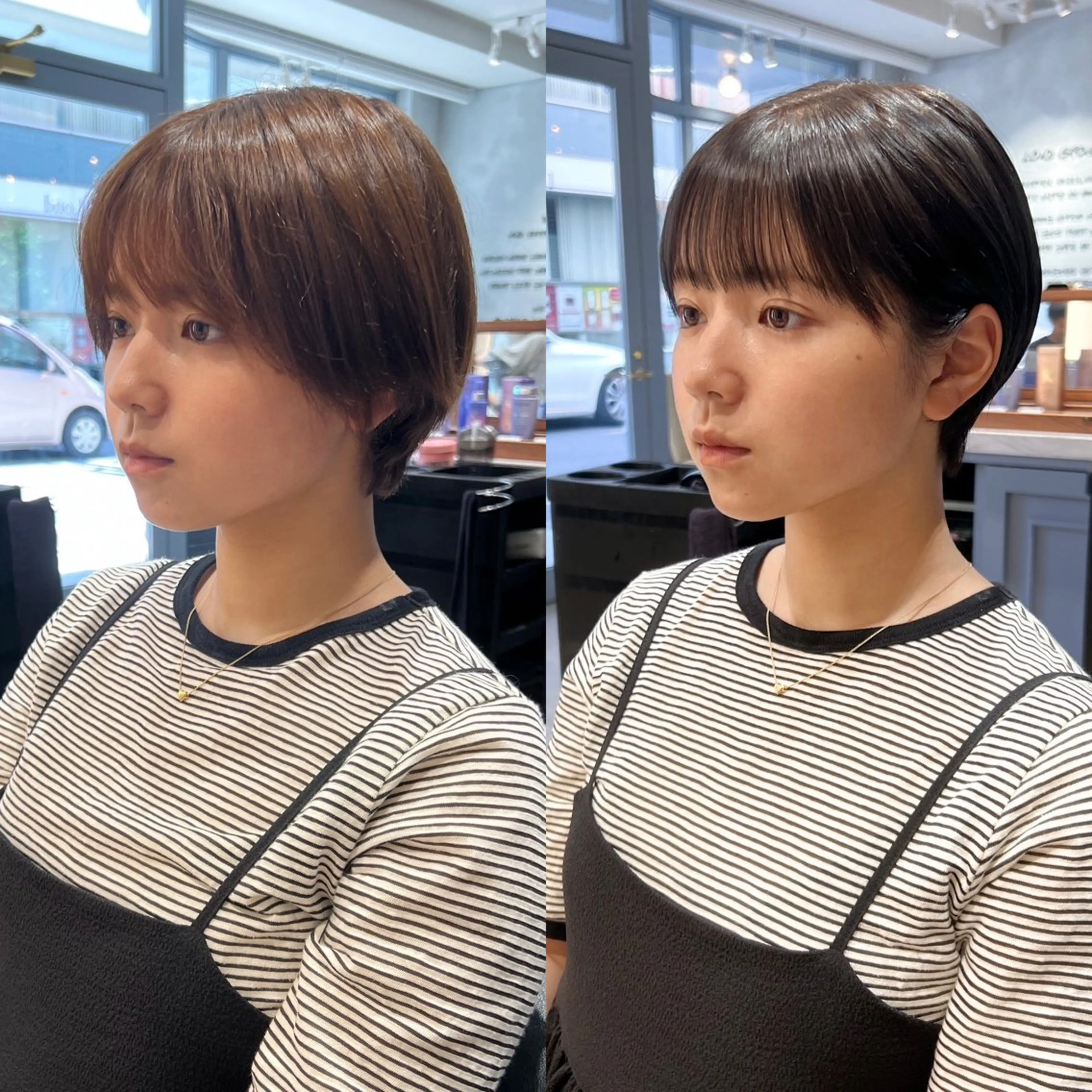 ショート カラー 似合わせショート🌿 ボブ🫧 乾辺真悠子のヘアスタイル