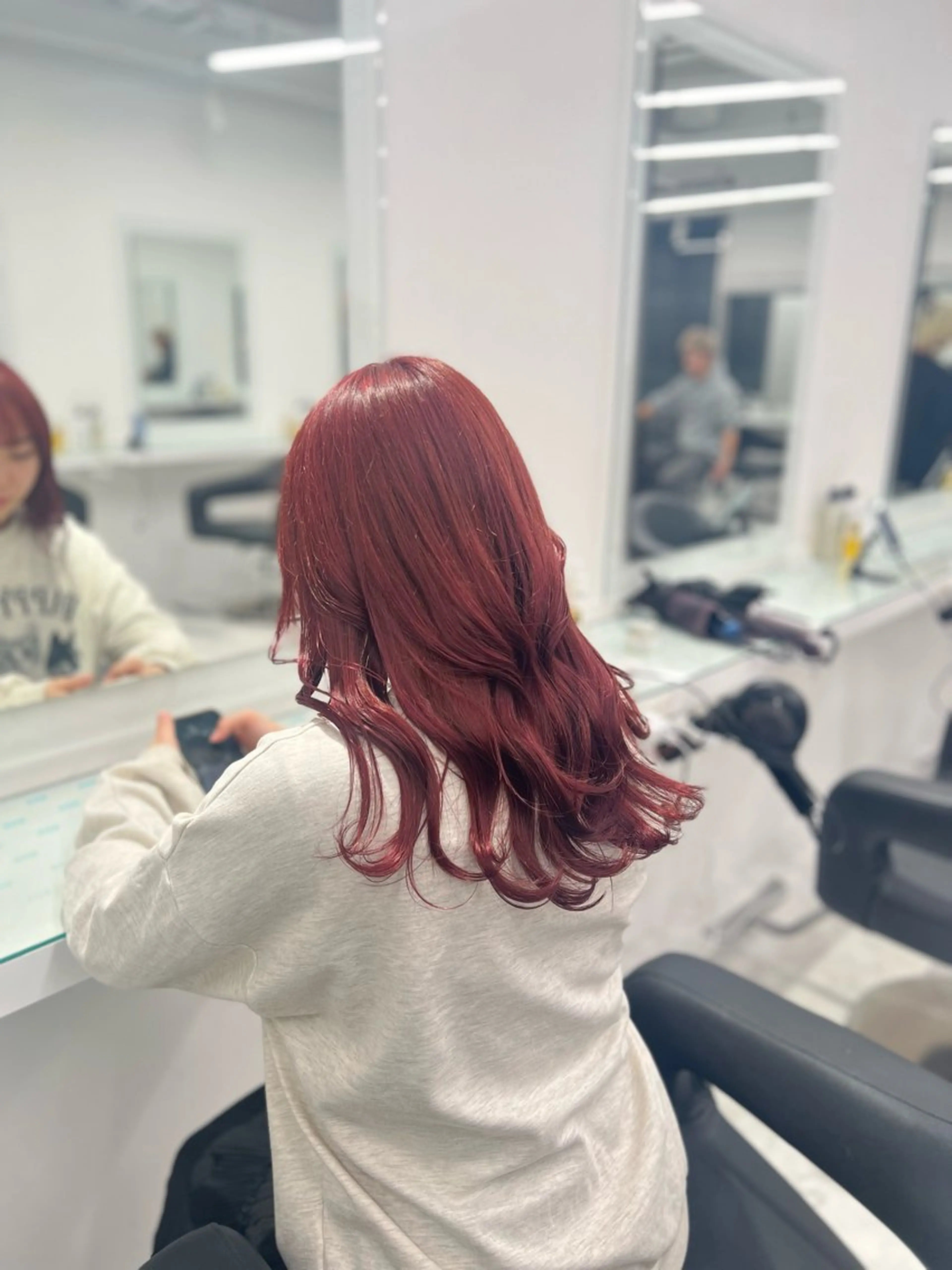 カラー ヘアカラー トリートメント ヘッドスパ ヘアセット ブリーチなし透明感 💗RYOTAのヘアスタイル