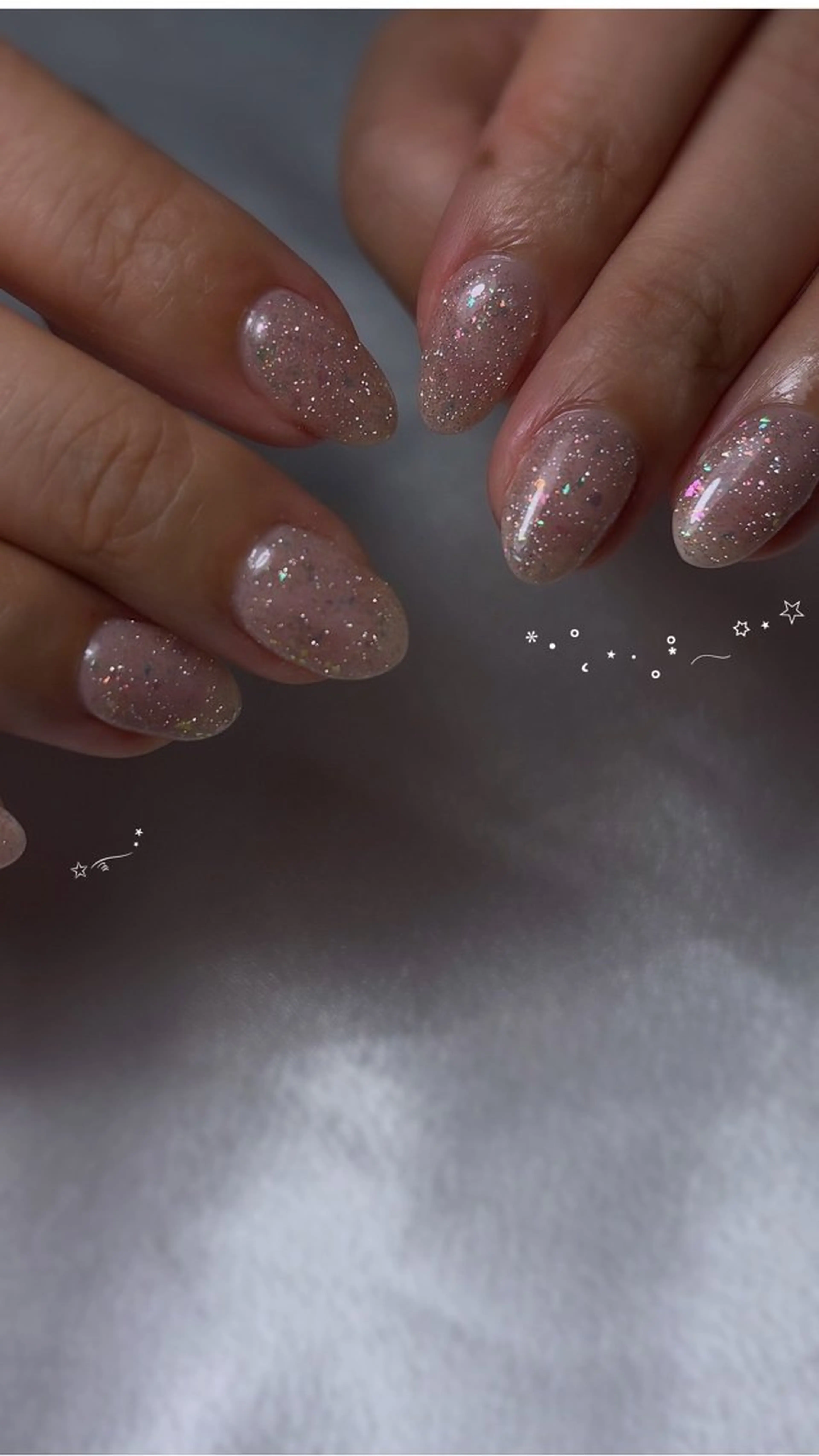 ネイル フラッシュネイル ラメ(グリッター) ハンドネイル nailsalon Ecliaのネイルデザイン