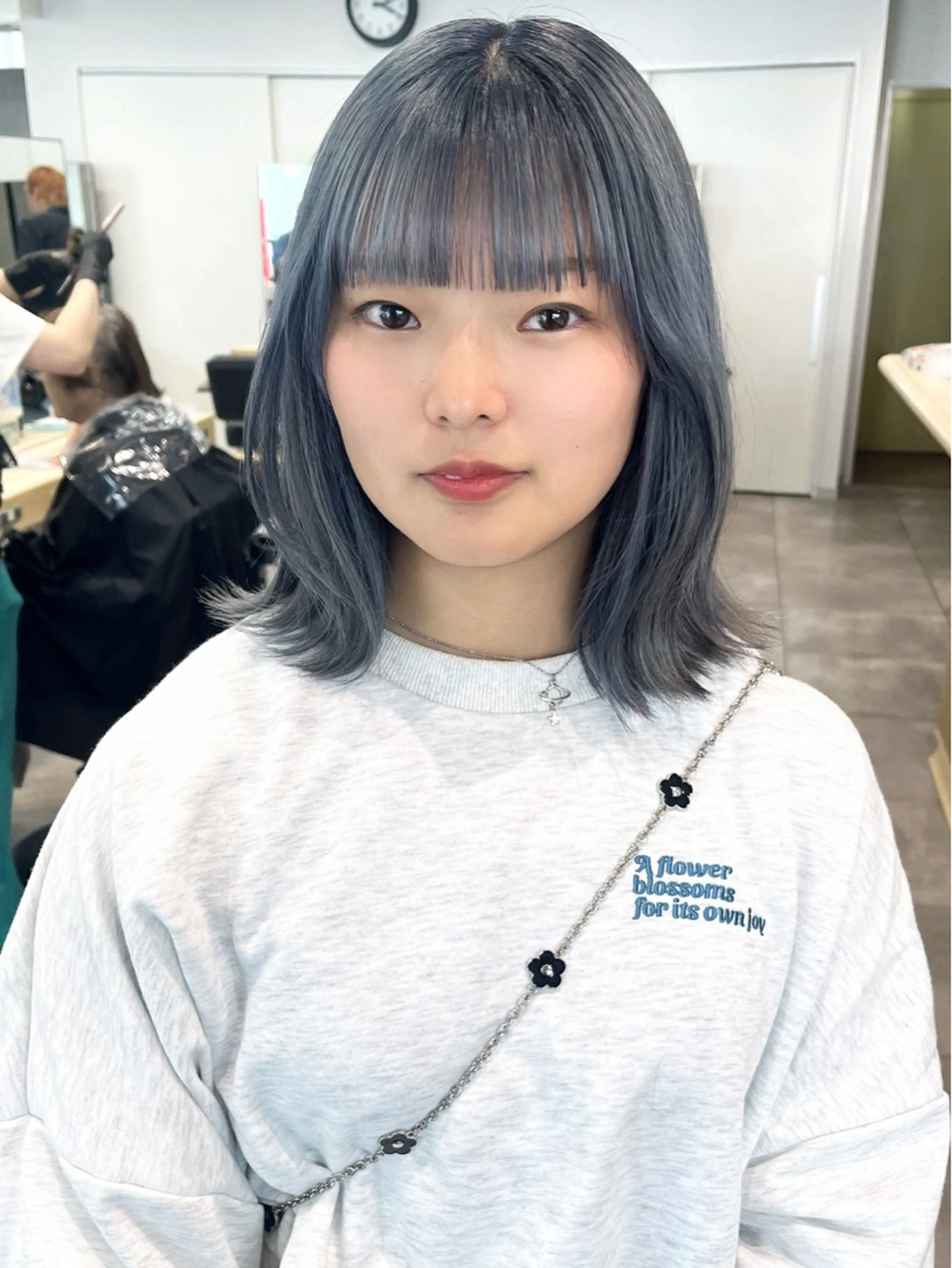ショート カラー ブリーチ ダブルカラー イルミナカラー ブリーチなしカラー ボブ カット ヘアカラー トリートメント LUCK 本厚木店のヘアスタイル