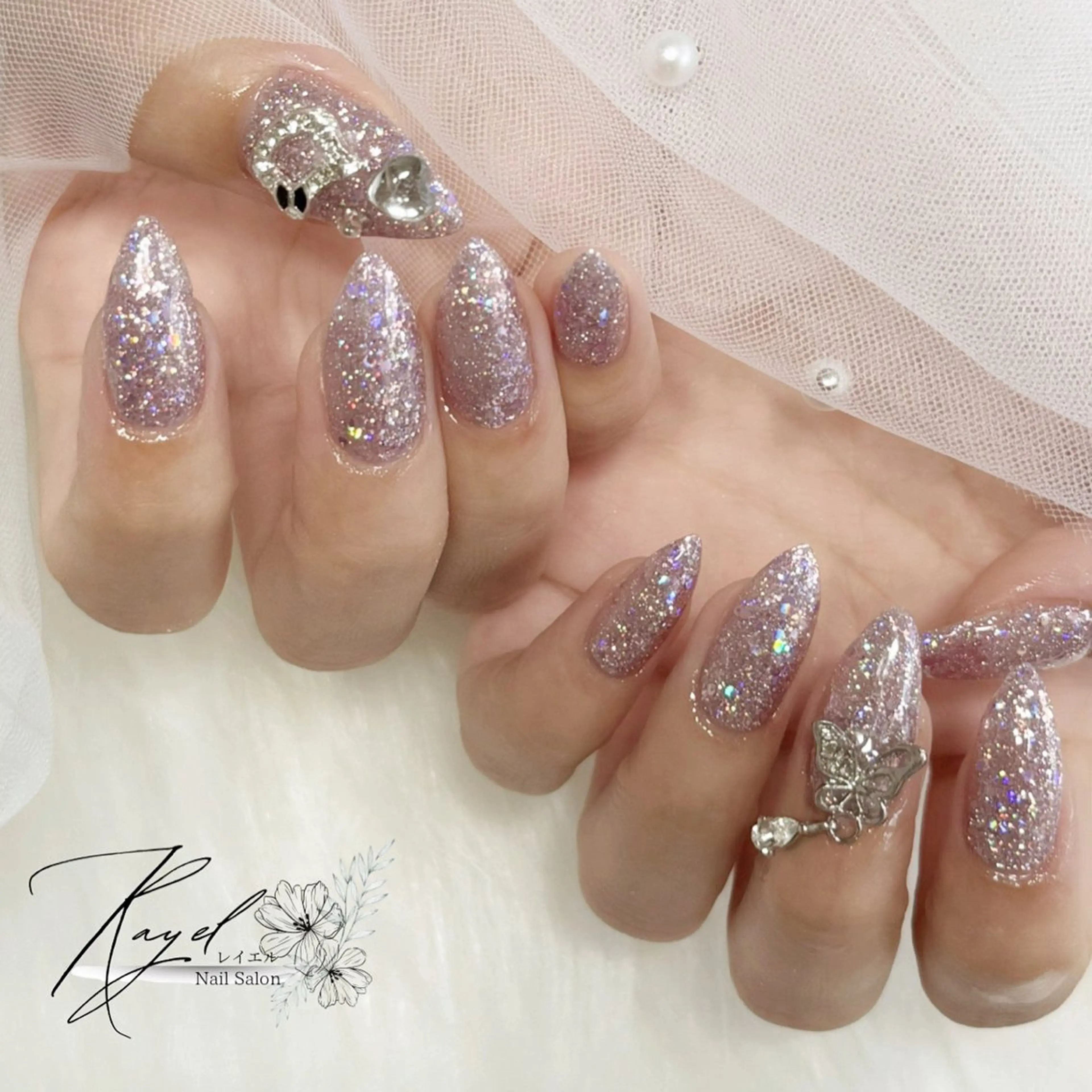 ネイル ジェルネイル ラメ(グリッター) Nail Salon Rayelのネイルデザイン