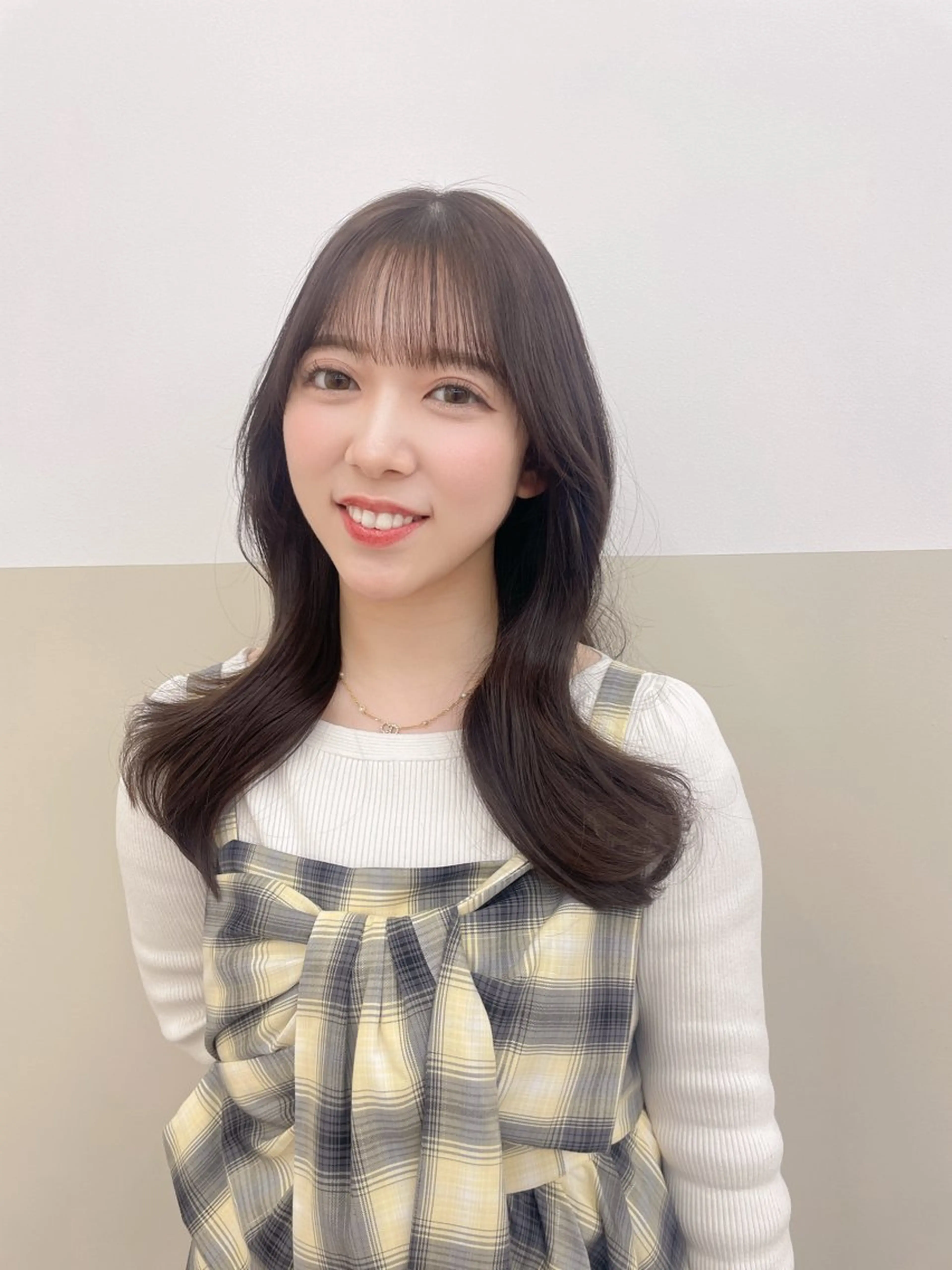 セミロング くびれヘア 韓国風ヘア ヘアカラー 髪質改善/艶カラー✨ 𝔂𝓾𝓴𝓲のヘアスタイル