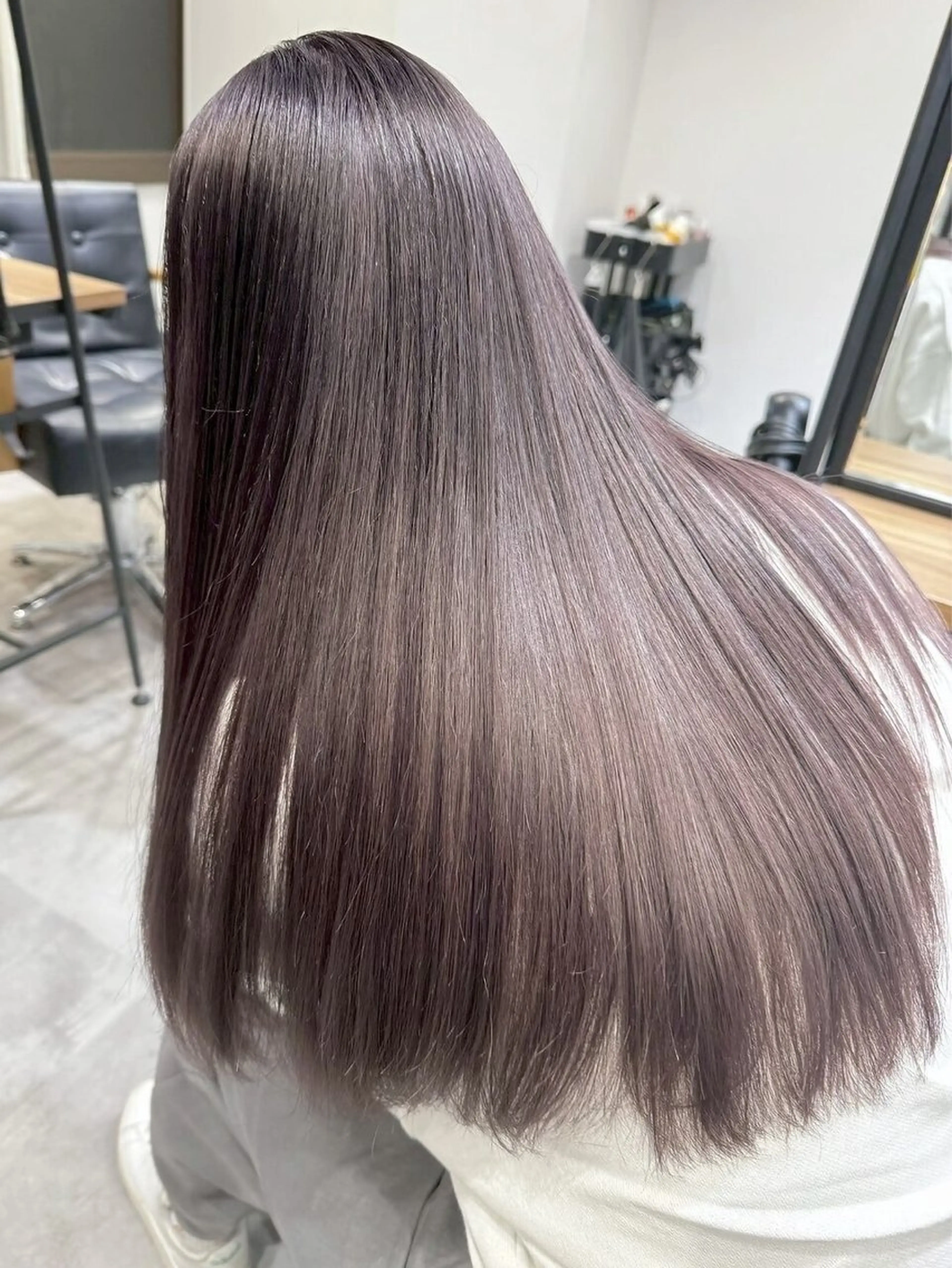 ロング カラー 🐰うる艶透明感 カラー🎀ゆずなのヘアスタイル