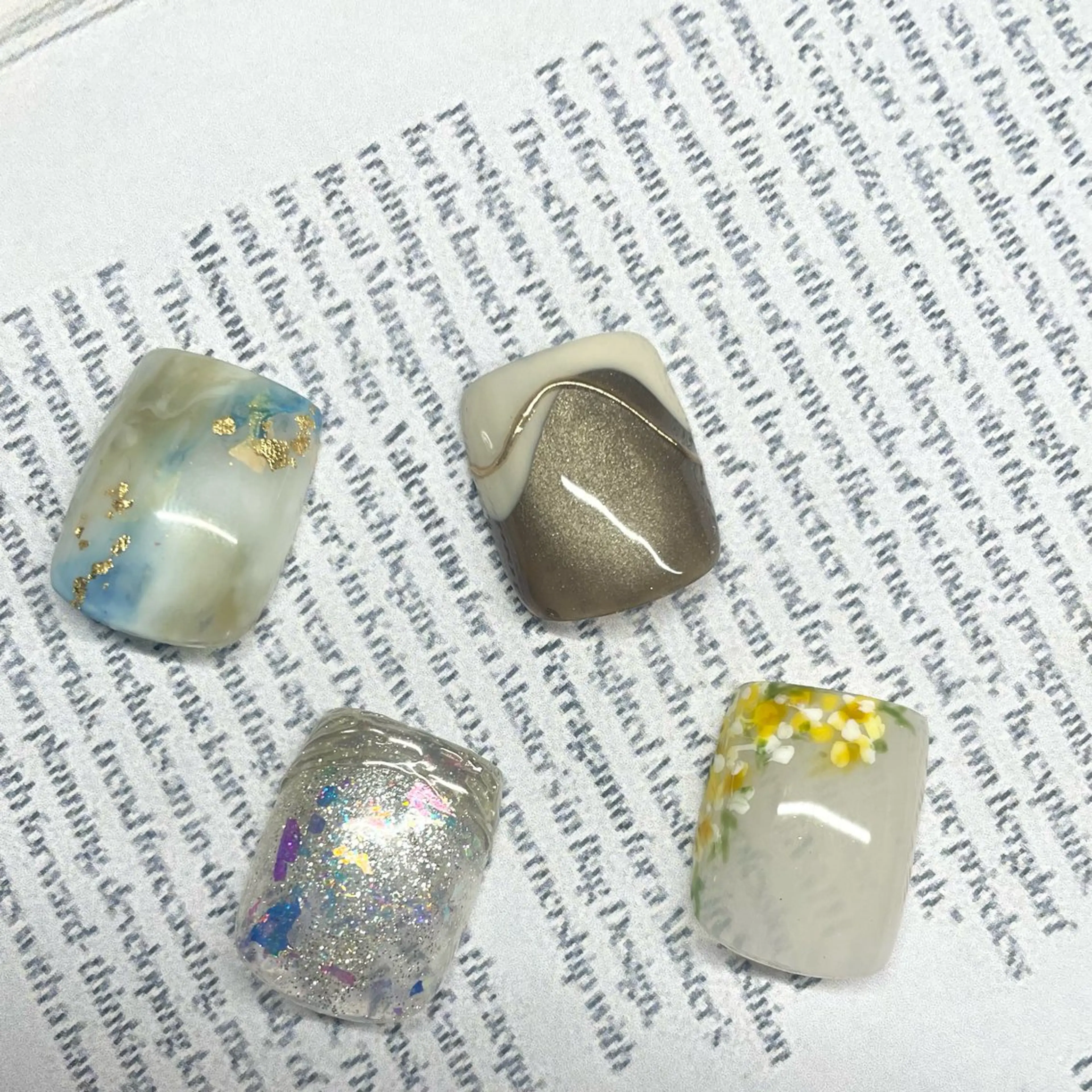 フットネイル親指アートの写真