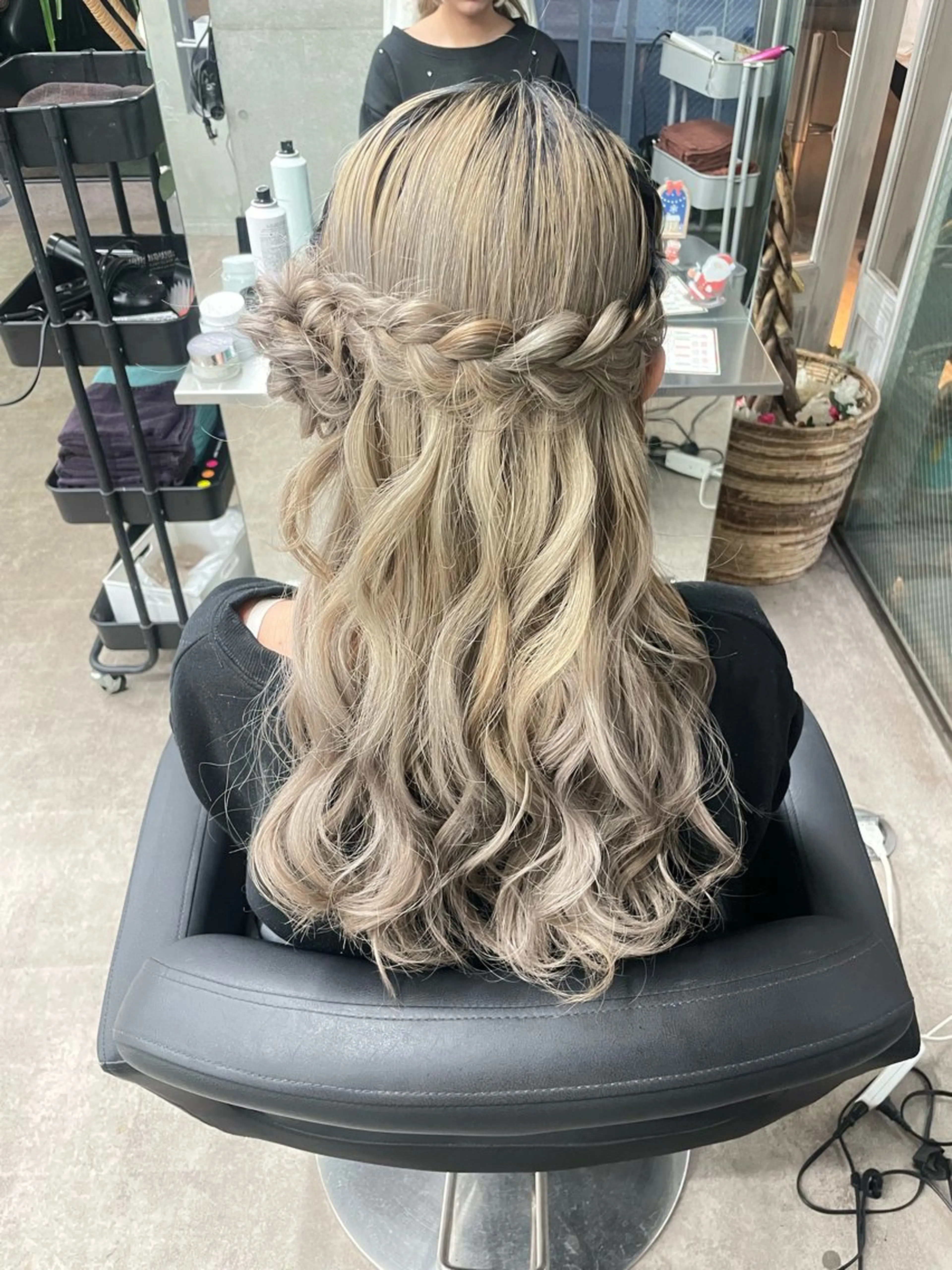 ヘアアレンジ ヘアセット 速水 ゆきののヘアスタイル