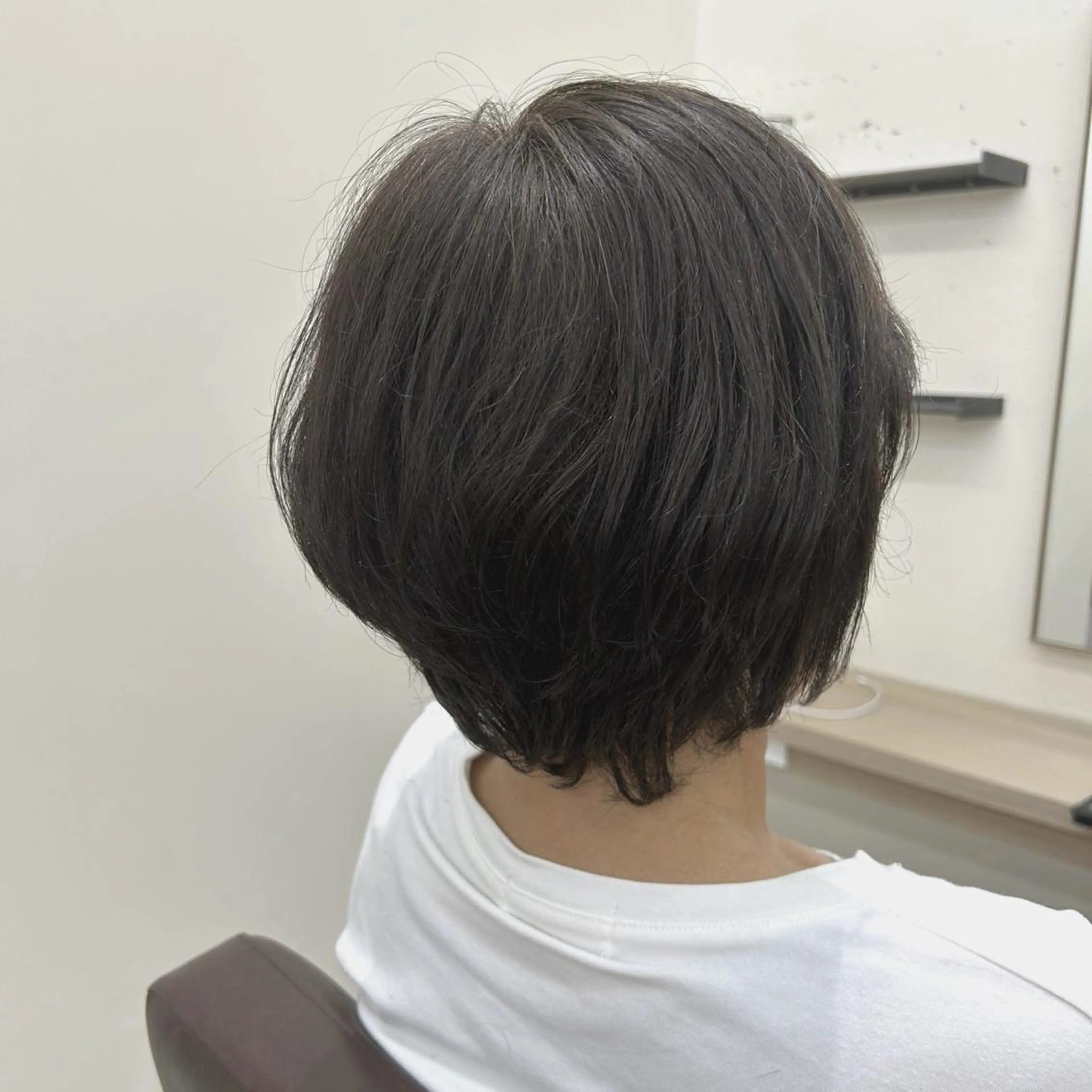 ショート くせ毛 ショートヘア 田中 恭子のヘアスタイル