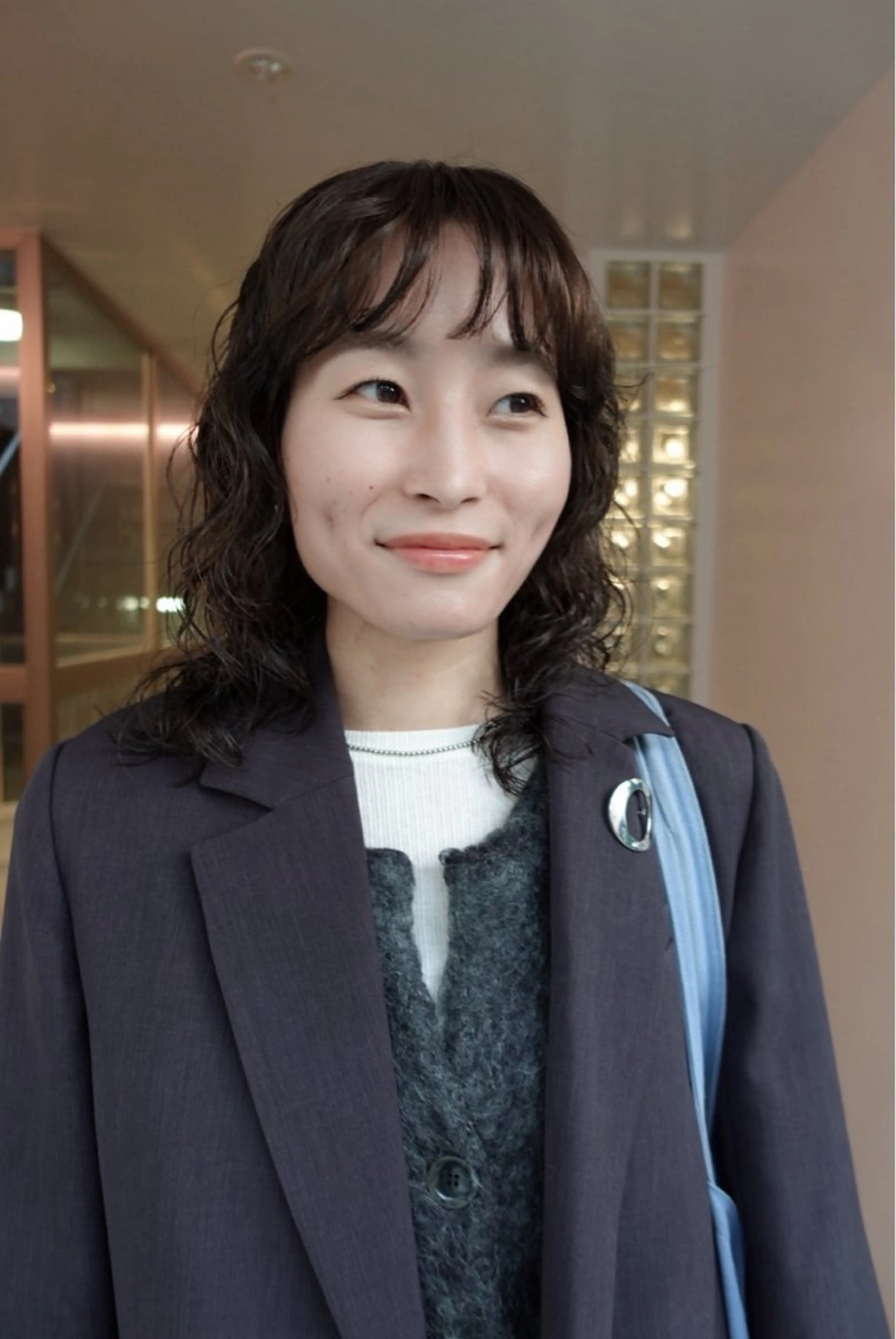 ミディアム カラー パーマ ヘアアレンジ ミディアムパーマ カット ヘアカラー 🌐サトウ リョウ🌐のヘアスタイル