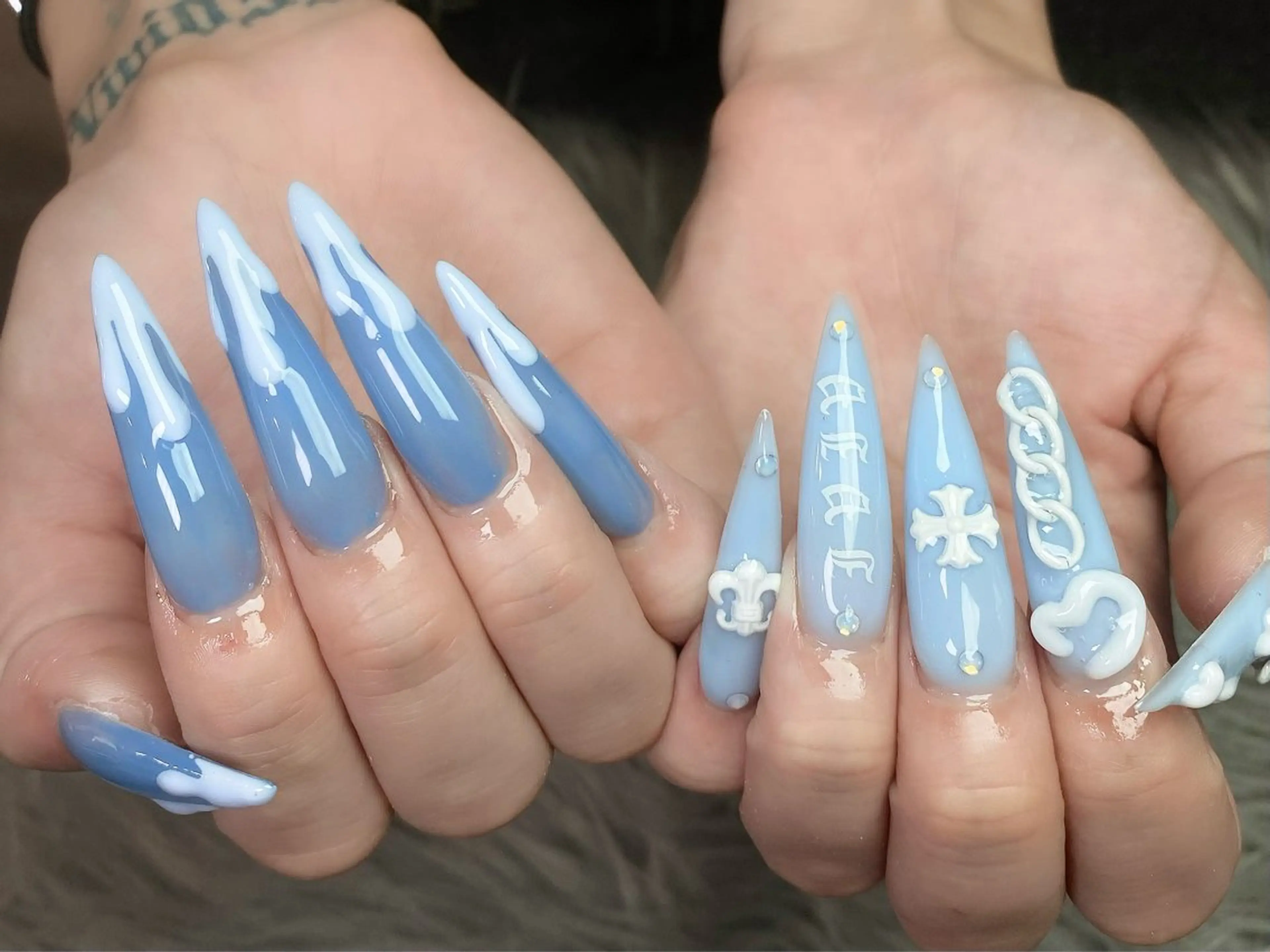 ネイル ハンドネイル Dark honey スカルプ専門原宿店のネイルデザイン