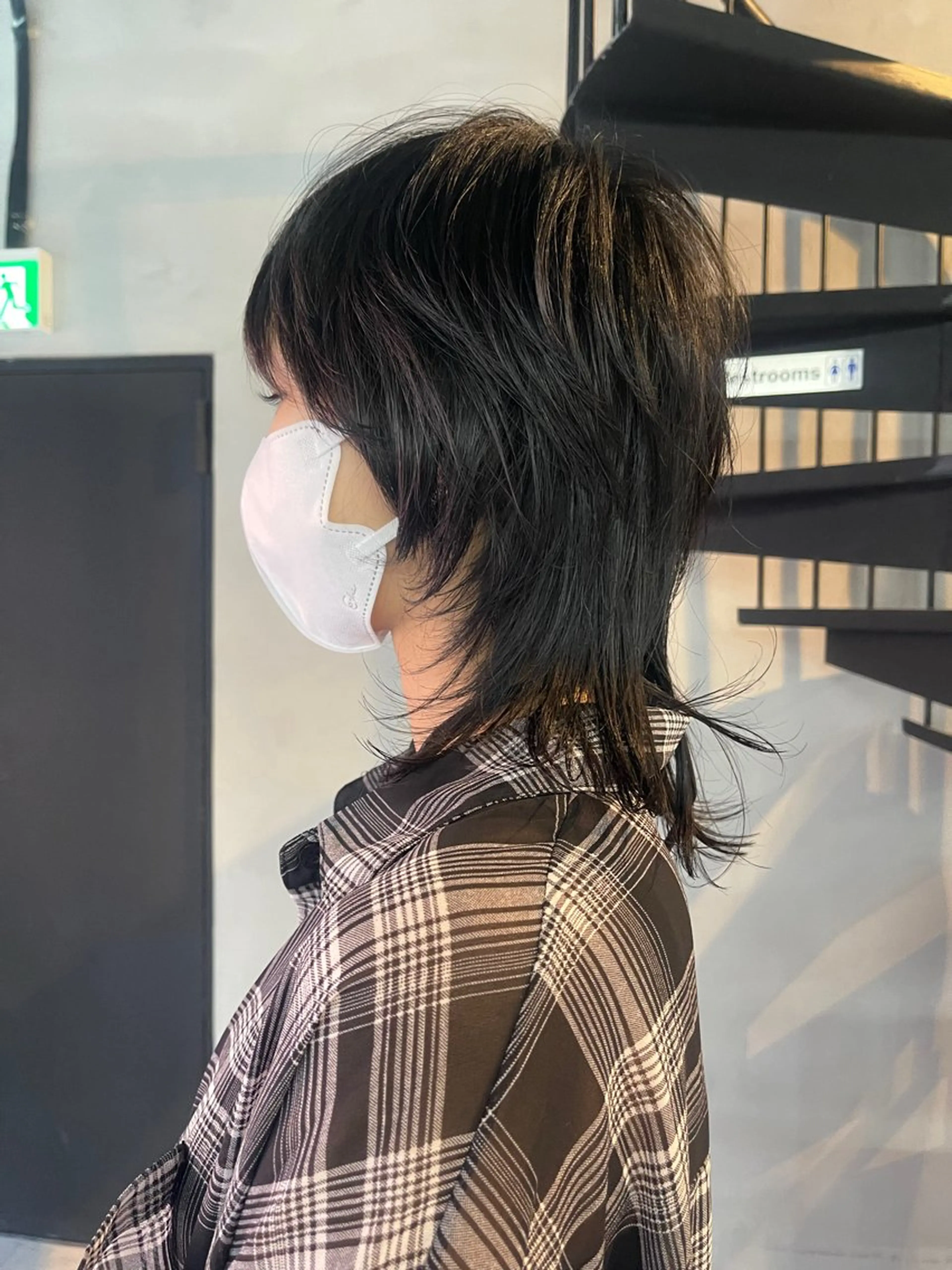 ミディアム 外国人風カラー レイヤーカット マレットヘア ウルフカット ウルフレイヤー カット トリートメント 柏 ウルフ/レイヤー 田中佐和🐺のヘアスタイル