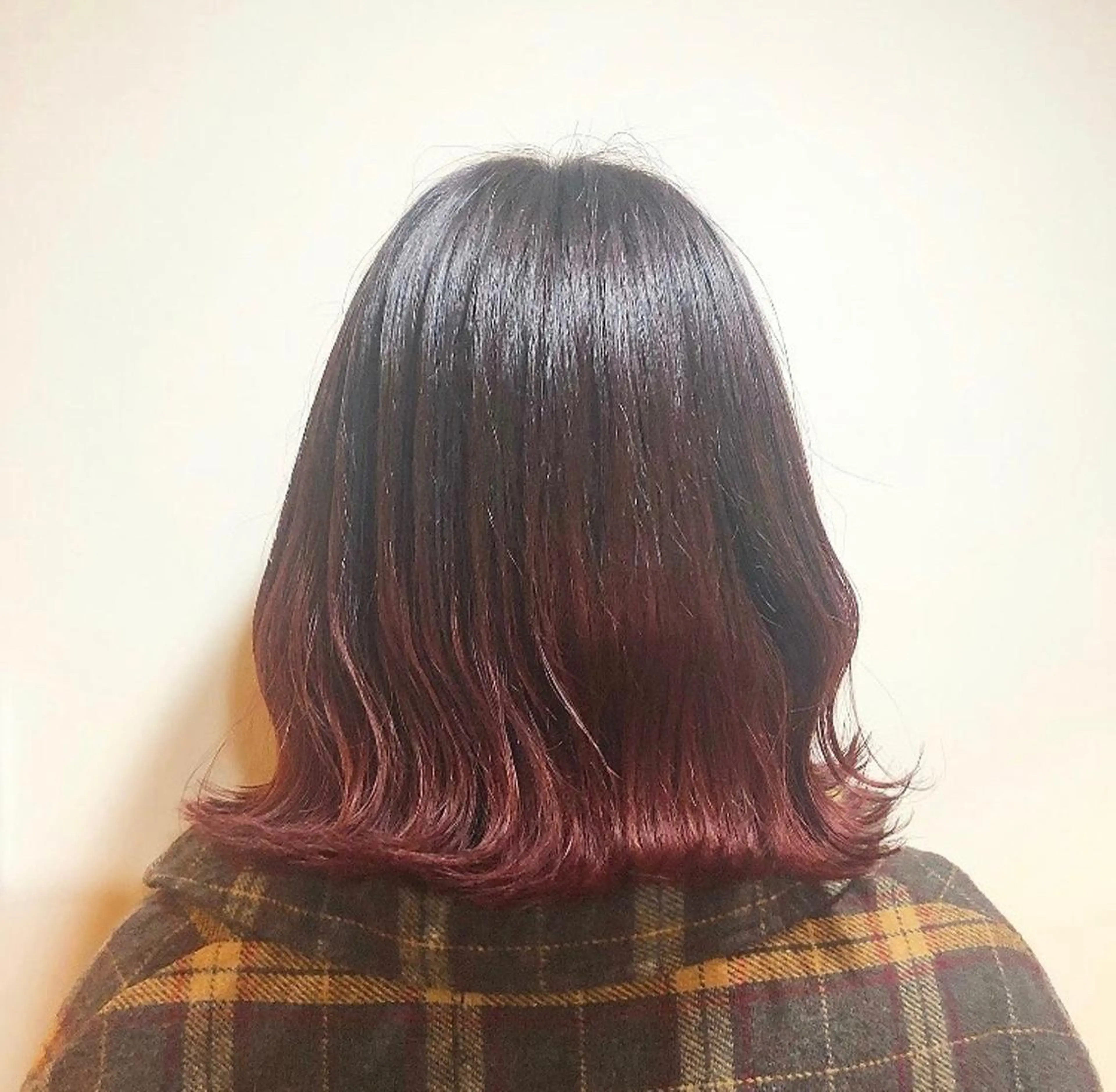 ミディアム カラー グラデーションカラー レッドカラー 髪質改善サロン 梅田/ヨナミネのヘアスタイル