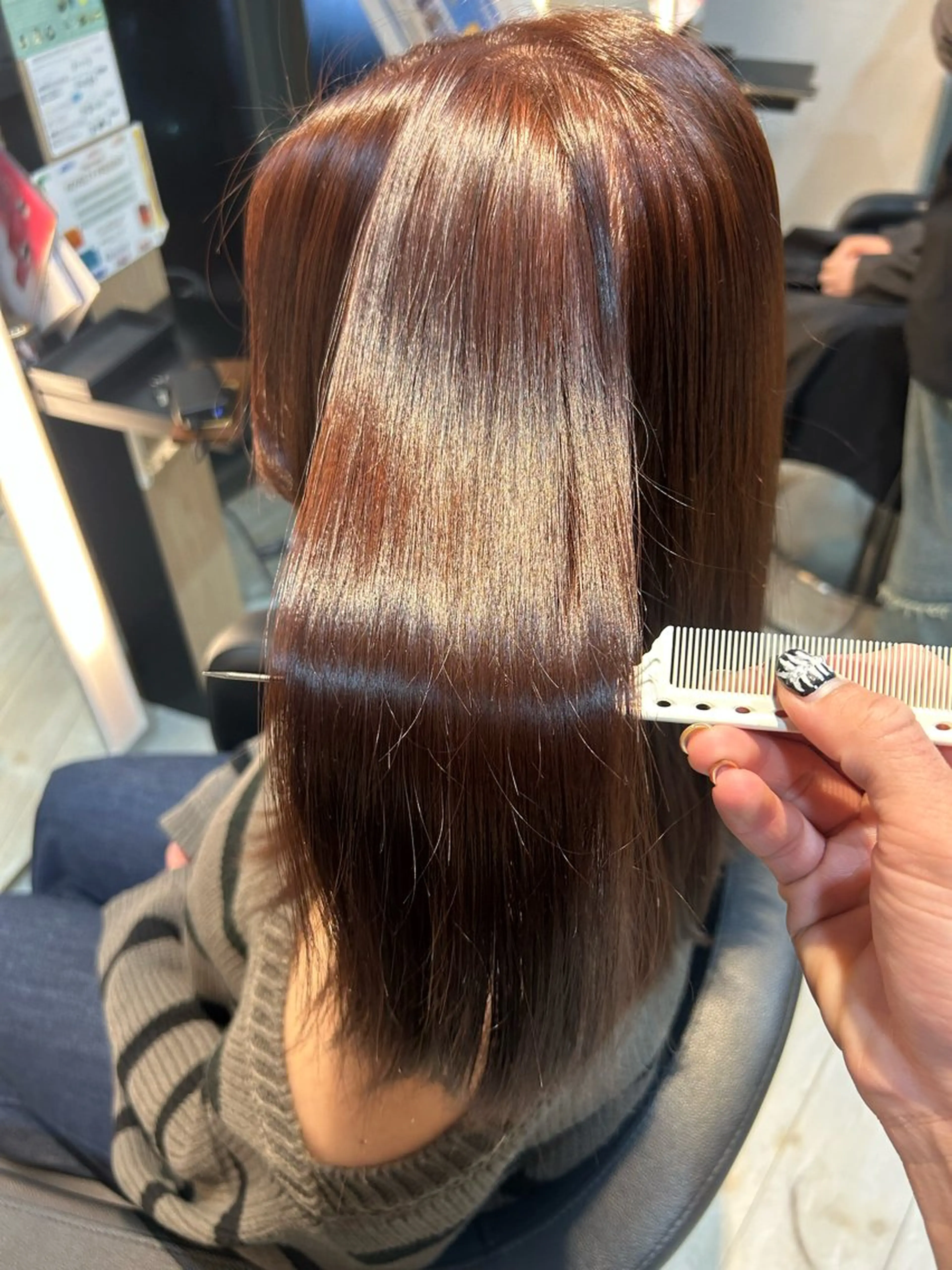 ミディアム カラー ブリーチ ブラウンカラー ダブルカラー ブリーチなしカラー ピンクカラー カット ヘアカラー トリートメント 有働由良／ハイトーン ／韓国メンズヘアのヘアスタイル