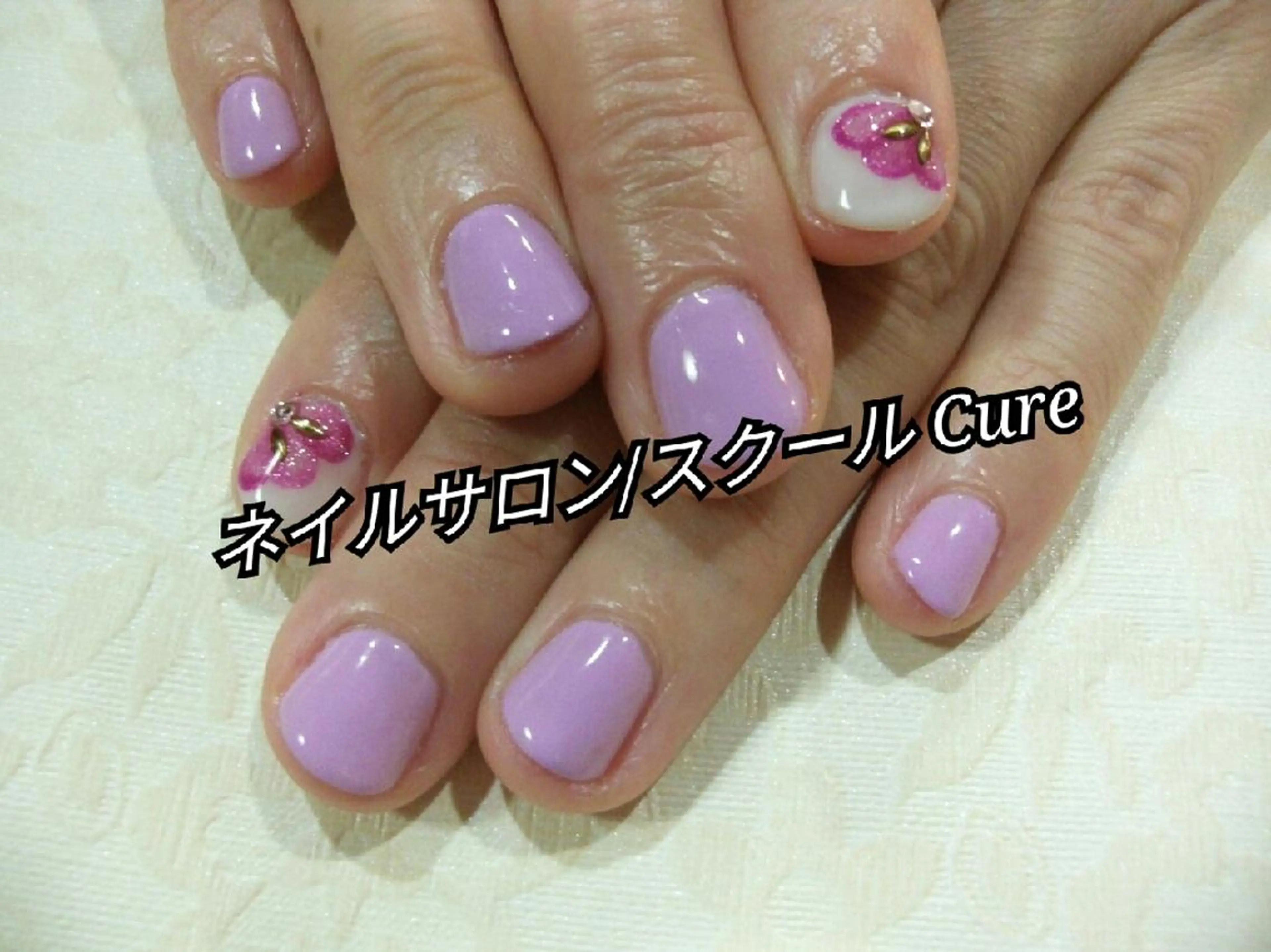 ショート ネイル ハンドネイル ネイルサロン Cureのネイルデザイン
