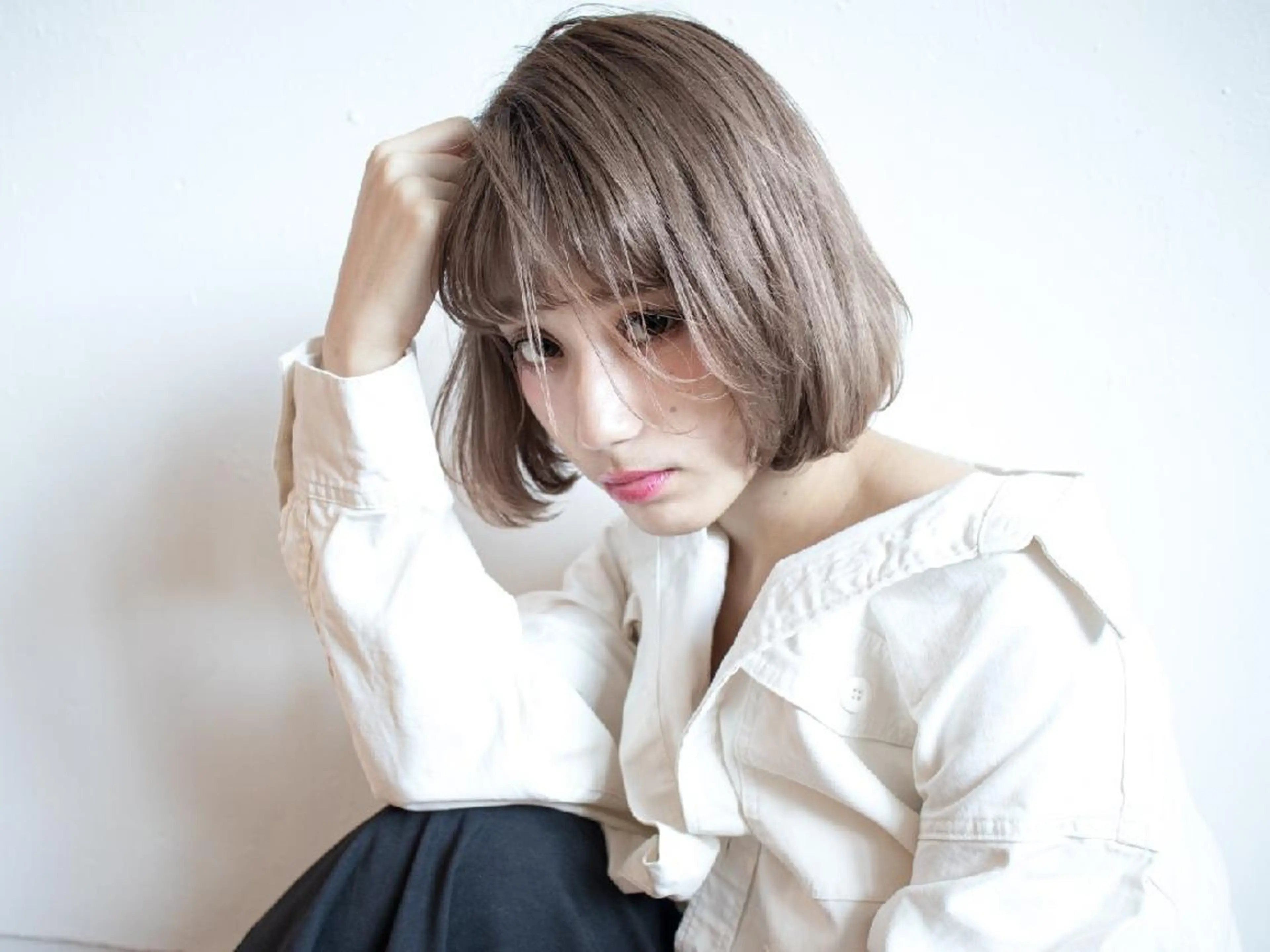 ショート カラー ヘアアレンジ ショート✨ボブ✨代表 新田見美仁のヘアスタイル