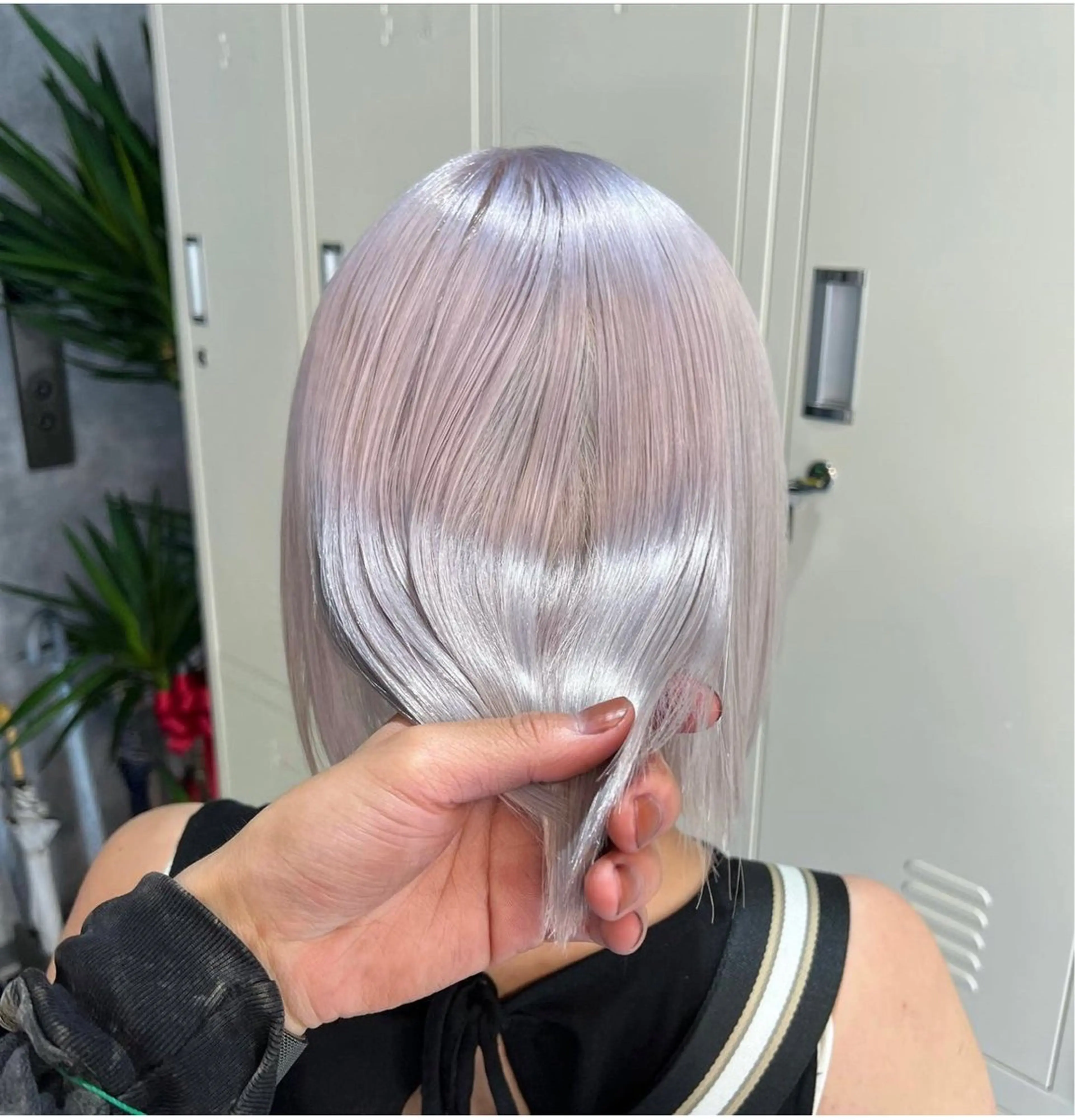 ミディアム ヘアカラー トリートメント ヘアセット ハイトーン特化🎀 LEONのヘアスタイル