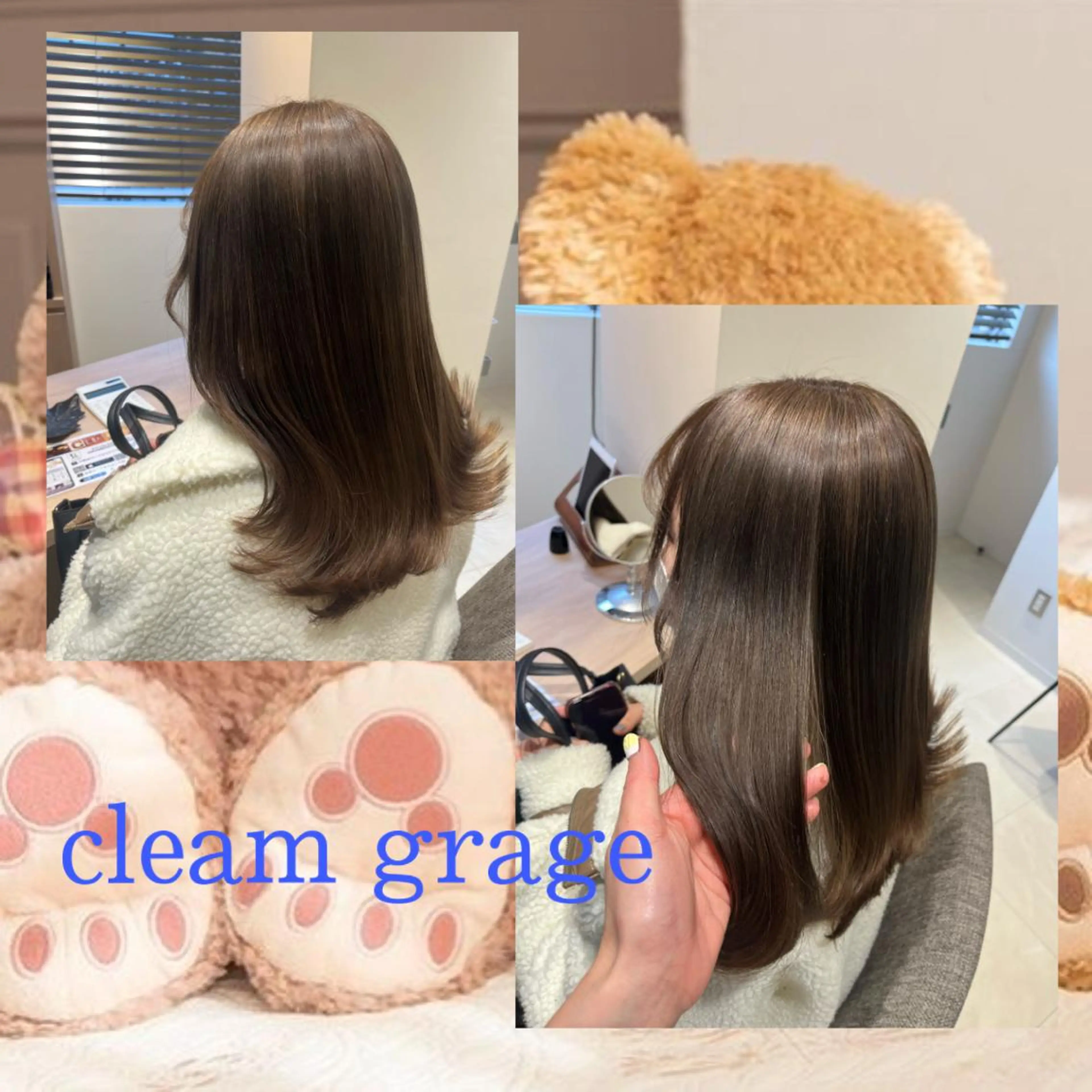 セミロング カラー ヘアアレンジ ベージュカラー 透明感カラー ダブルカラー ハイトーンカラー ヘアカラー トリートメント 🎀トップスタイリ スト湯川響🎀のヘアスタイル