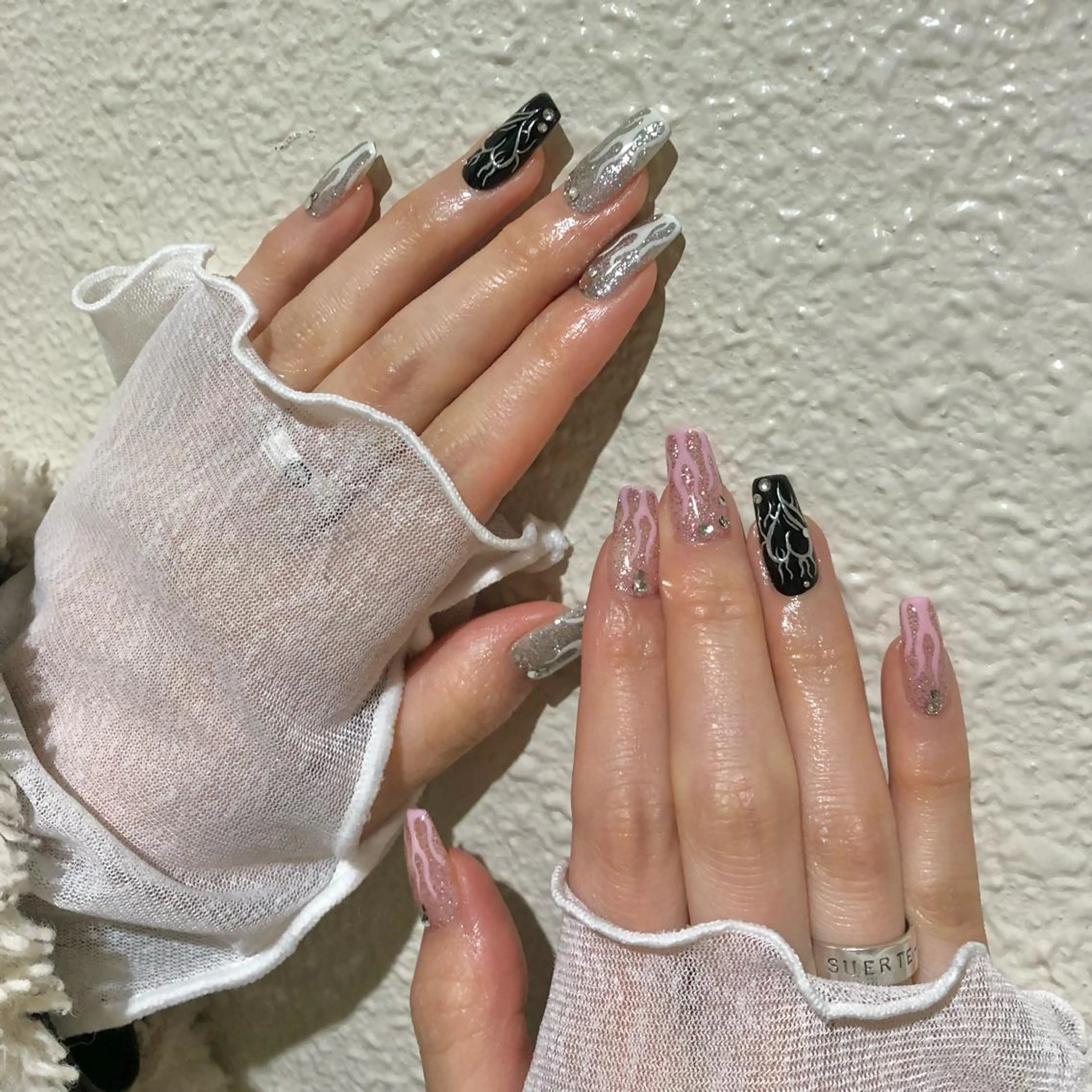 ネイル ハンドネイル パラあり！フィルイン 美フォルムのネイルデザイン