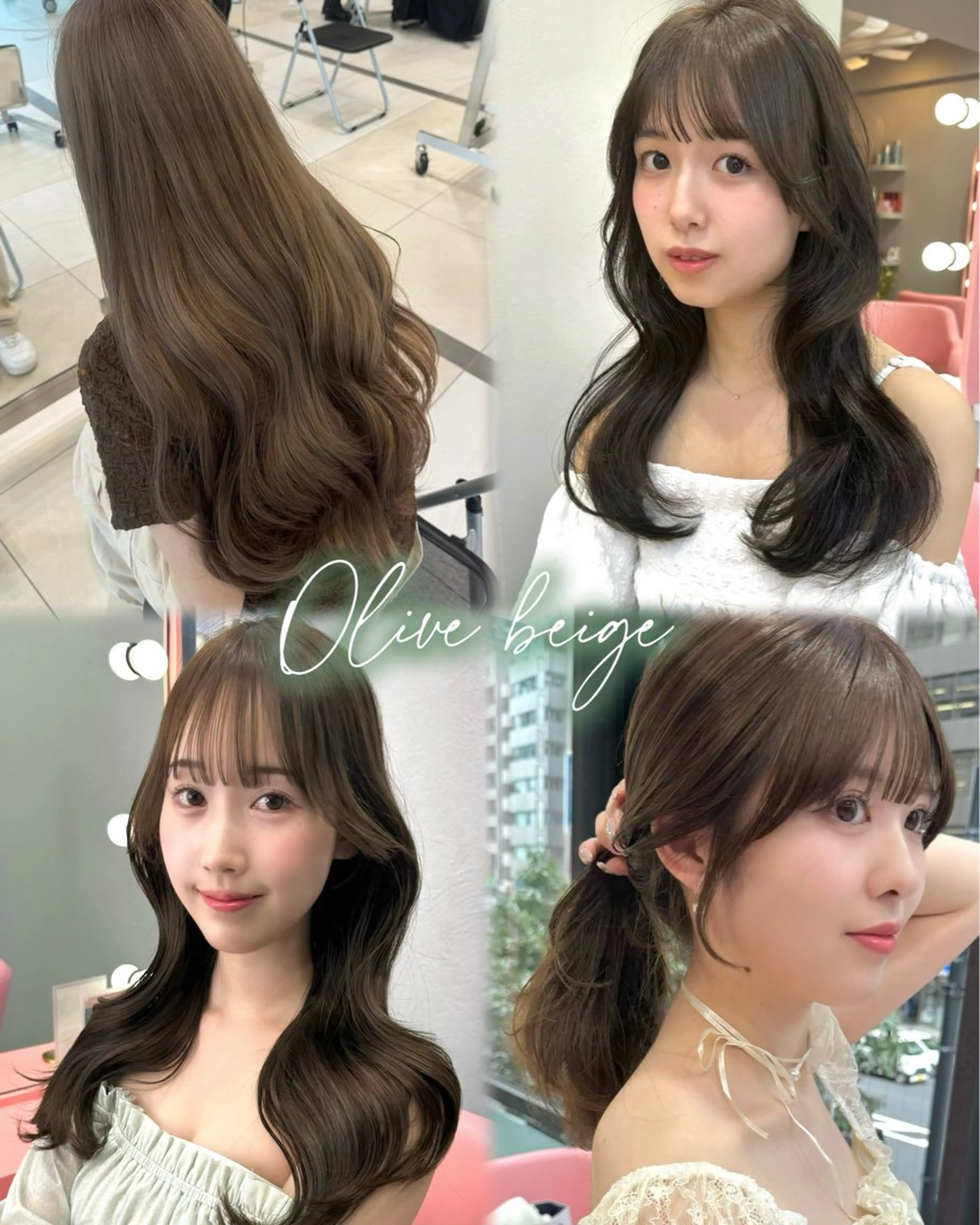 ロング 顔周り/透明感カラー REINA𓍯のヘアスタイル