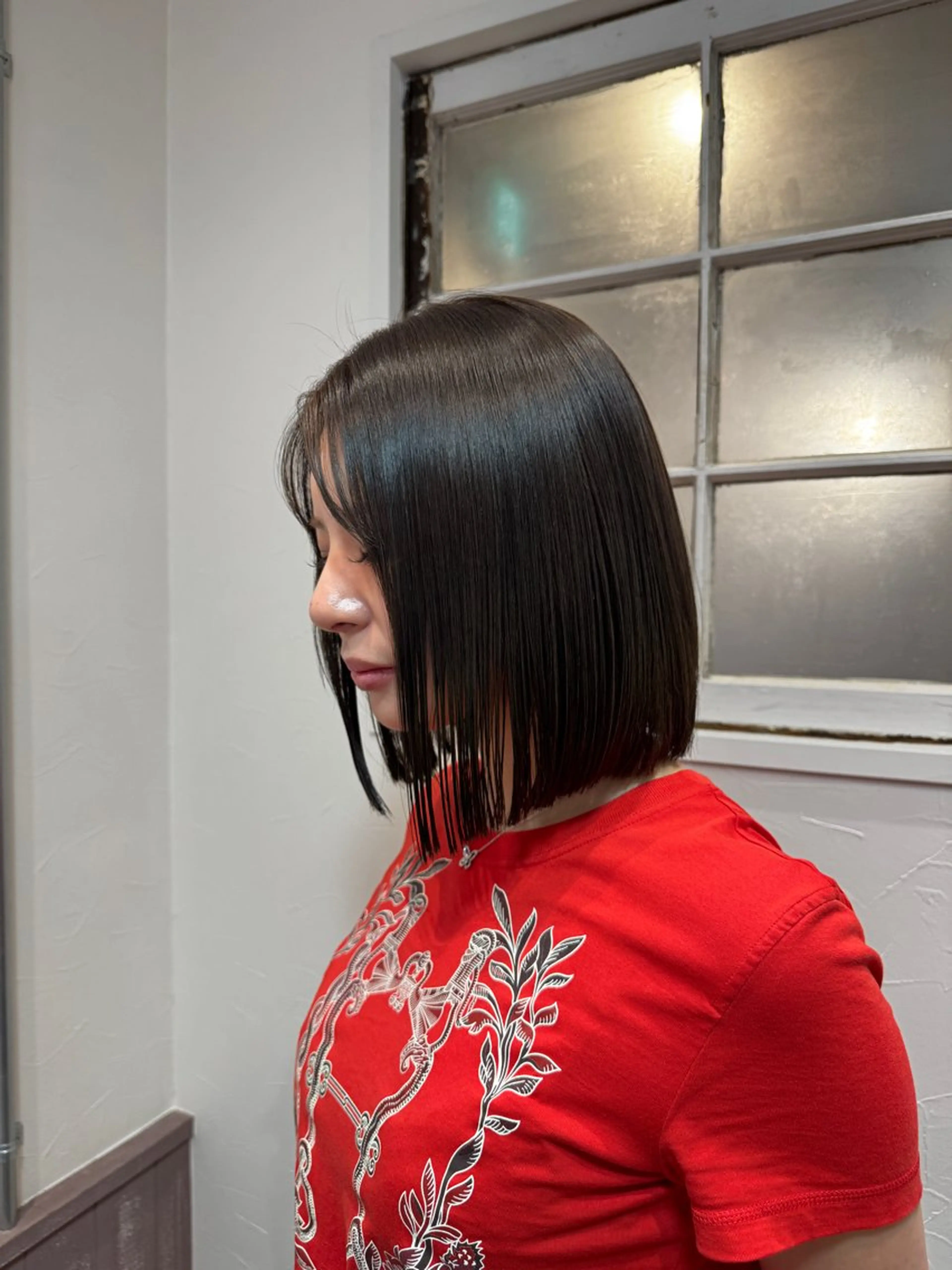 ミディアム カラー カット ヘアカラー トリートメント 矢場町/ダブルカラー /レイヤー/アリサのヘアスタイル