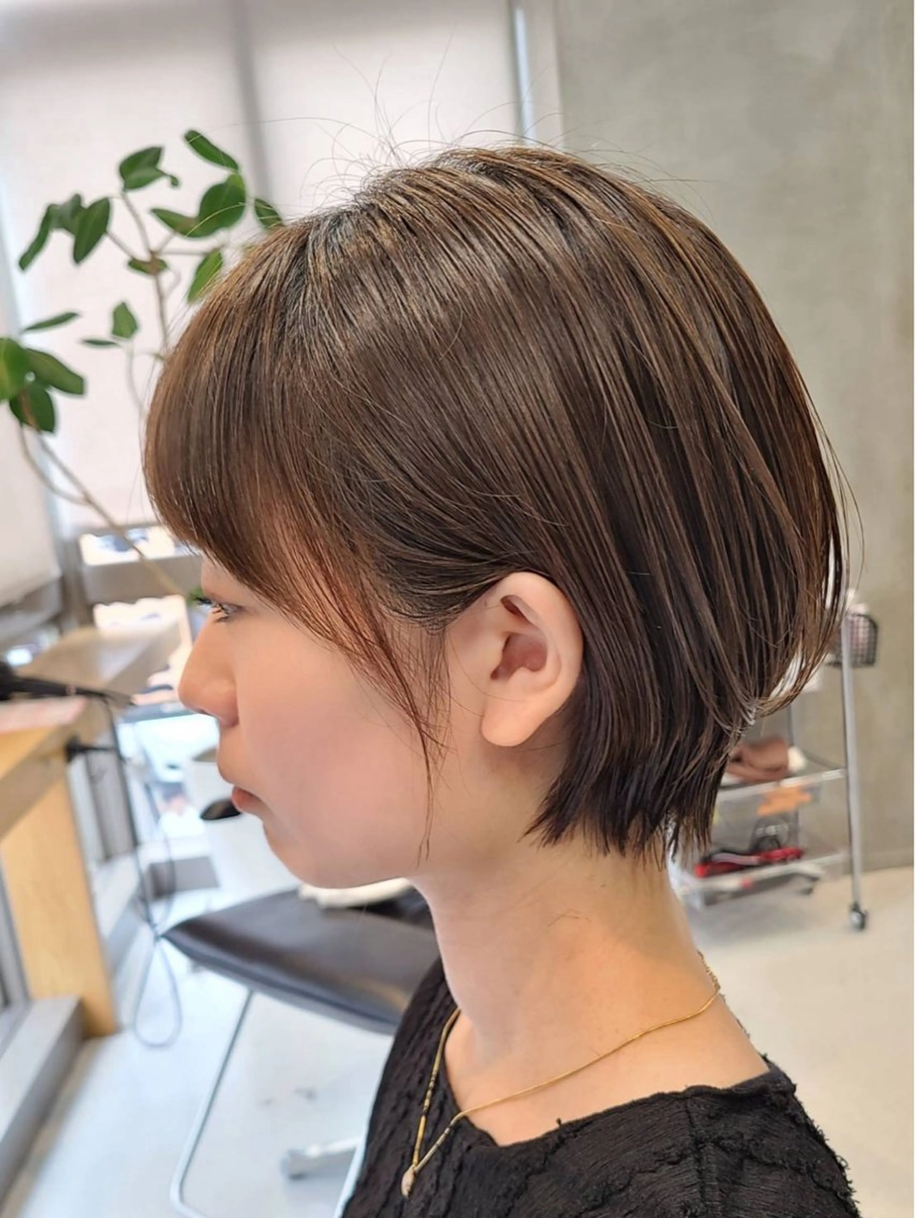 ショート カラー 髙橋碧 透明感カラー / fifthパーマのヘアスタイル