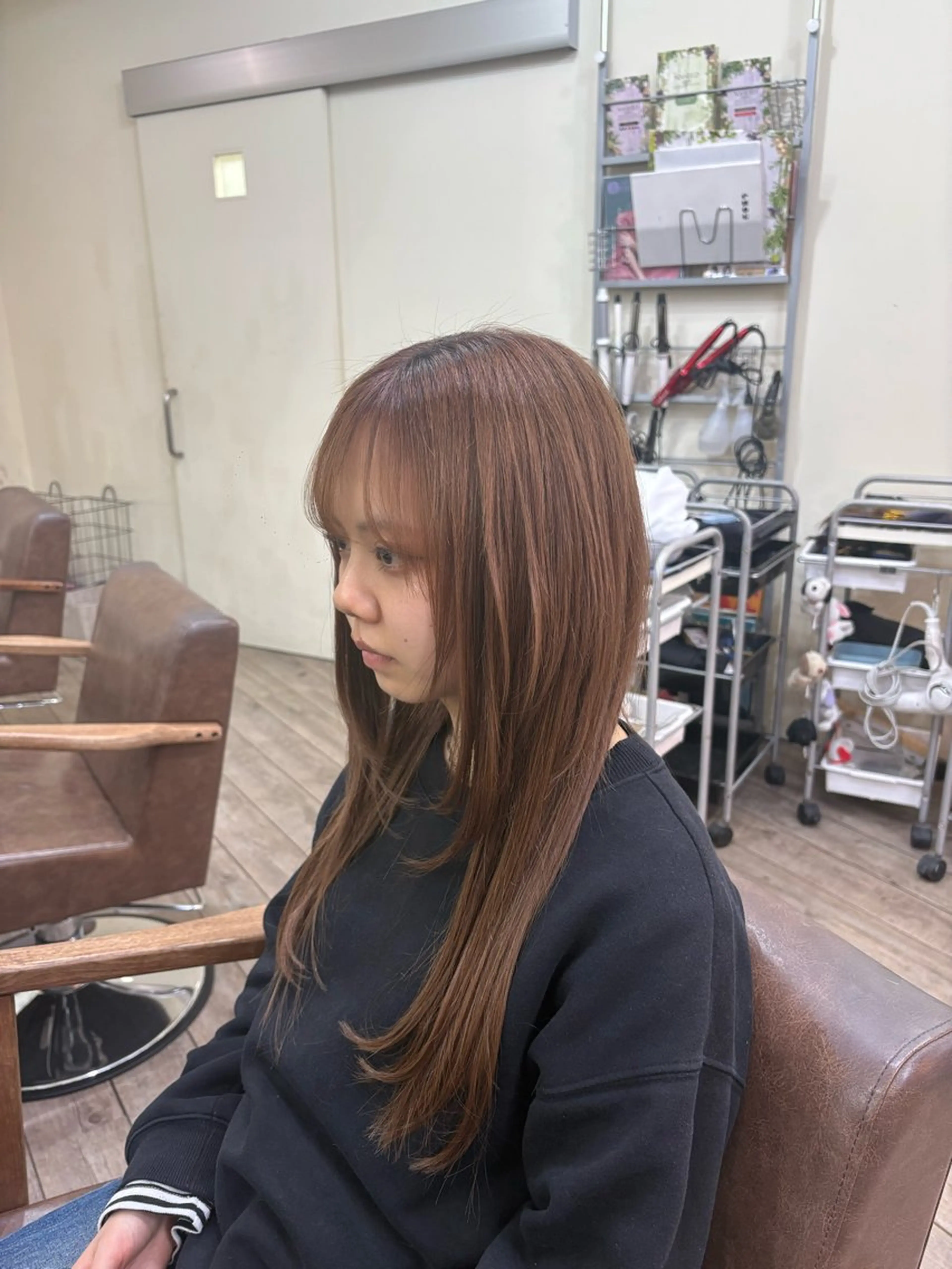 ロング 編み込みエクステ エクステ レイヤーカット エクステ WEST OLAND 黒坂佳乃のヘアスタイル