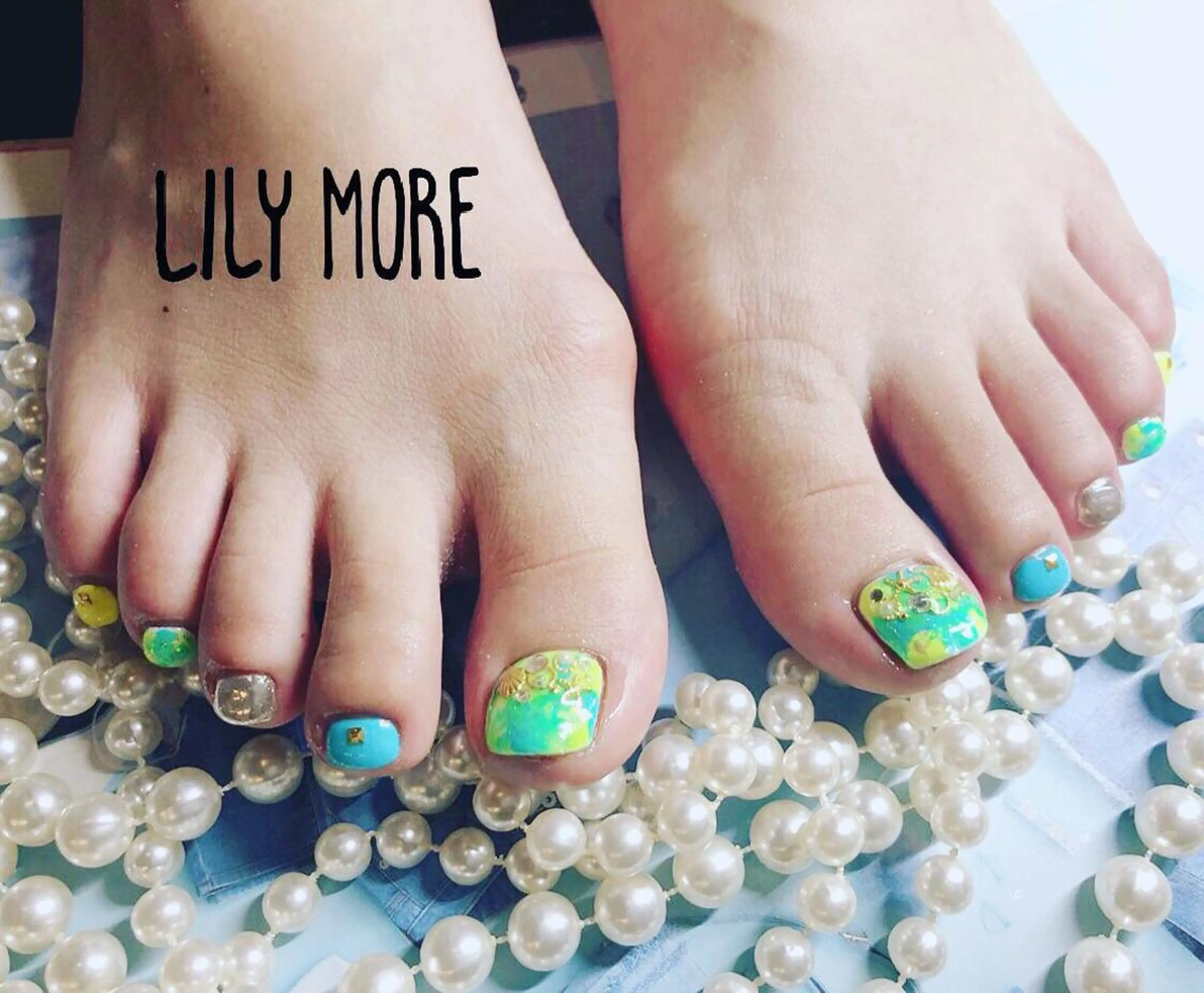 ネイル 大理石ネイル(マーブル) Lily closetのネイルデザイン