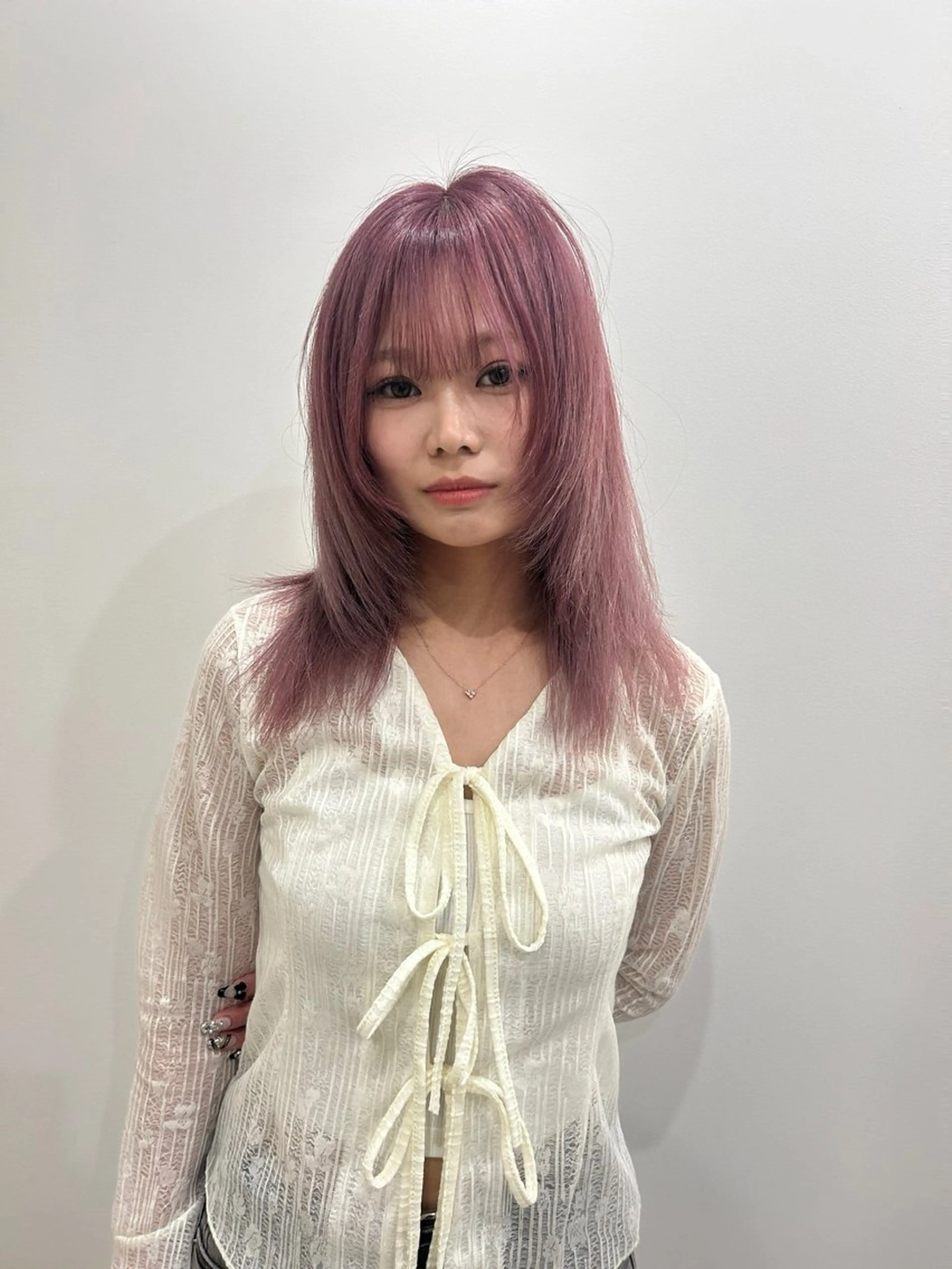 ミディアム ヘアカラー hair&eye🎀 /momoKaのヘアスタイル