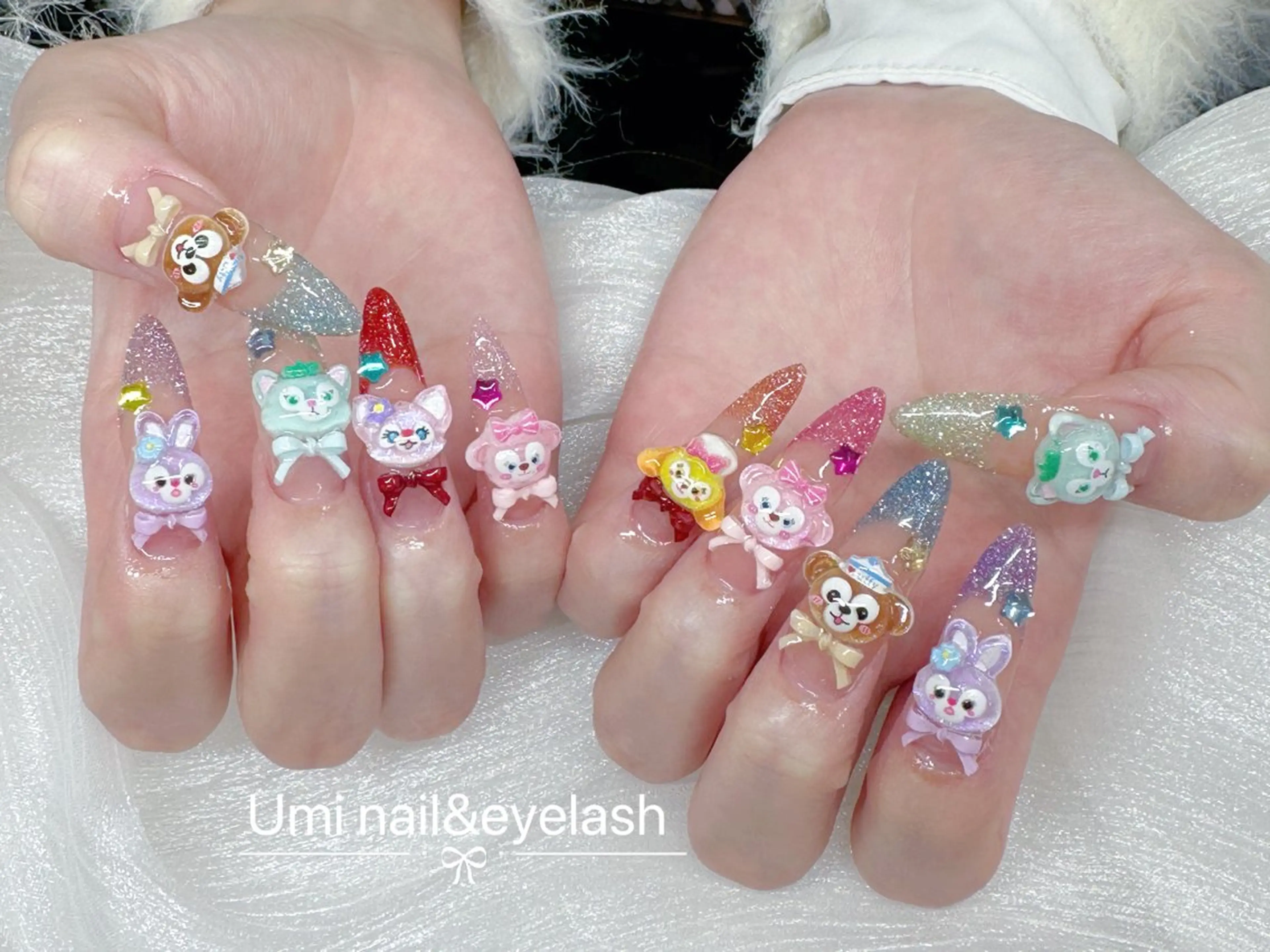 ロング ハンドネイル ハンドケア Umi nail& eyelash ゆみのマツエク・マツパデザイン