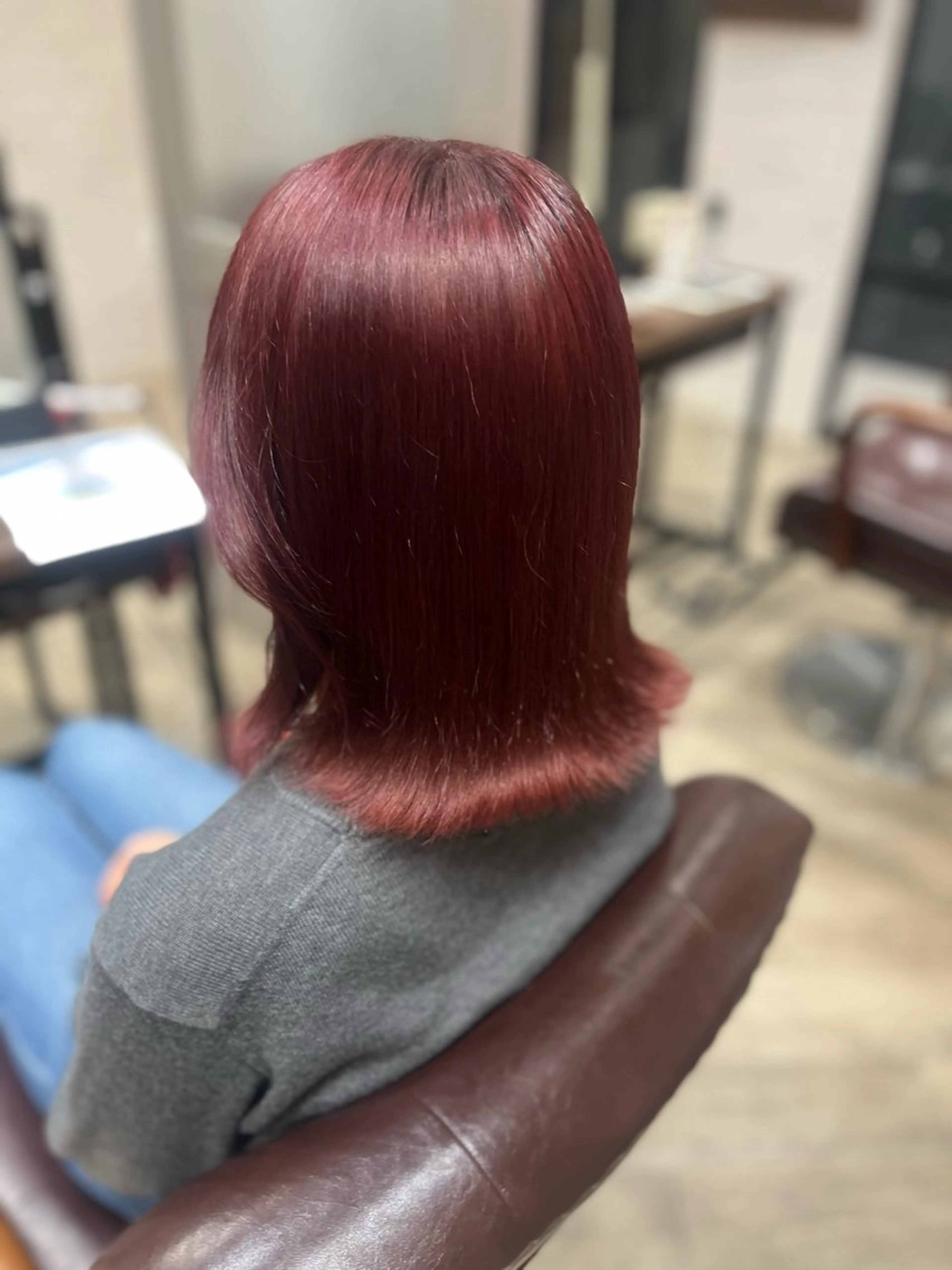 ショート カラー ブリーチ レッドカラー 🫧ぷる艶カラー🫧 Yuubi🦩のヘアスタイル