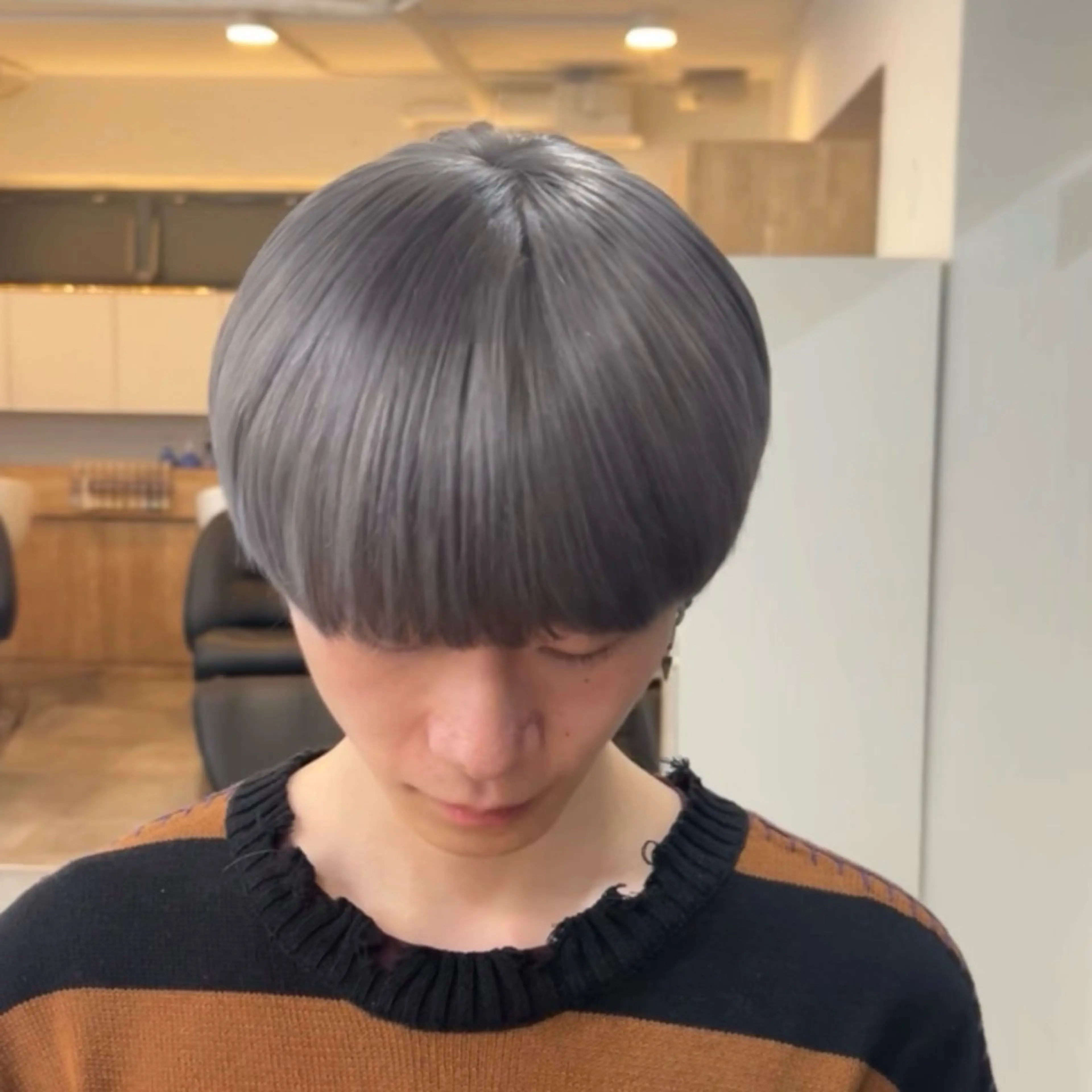 ショート カラー ベージュカラー ブリーチ シルバー ヘアカラー ブリーチカラー/渋谷 /髪質改善/shinのヘアスタイル