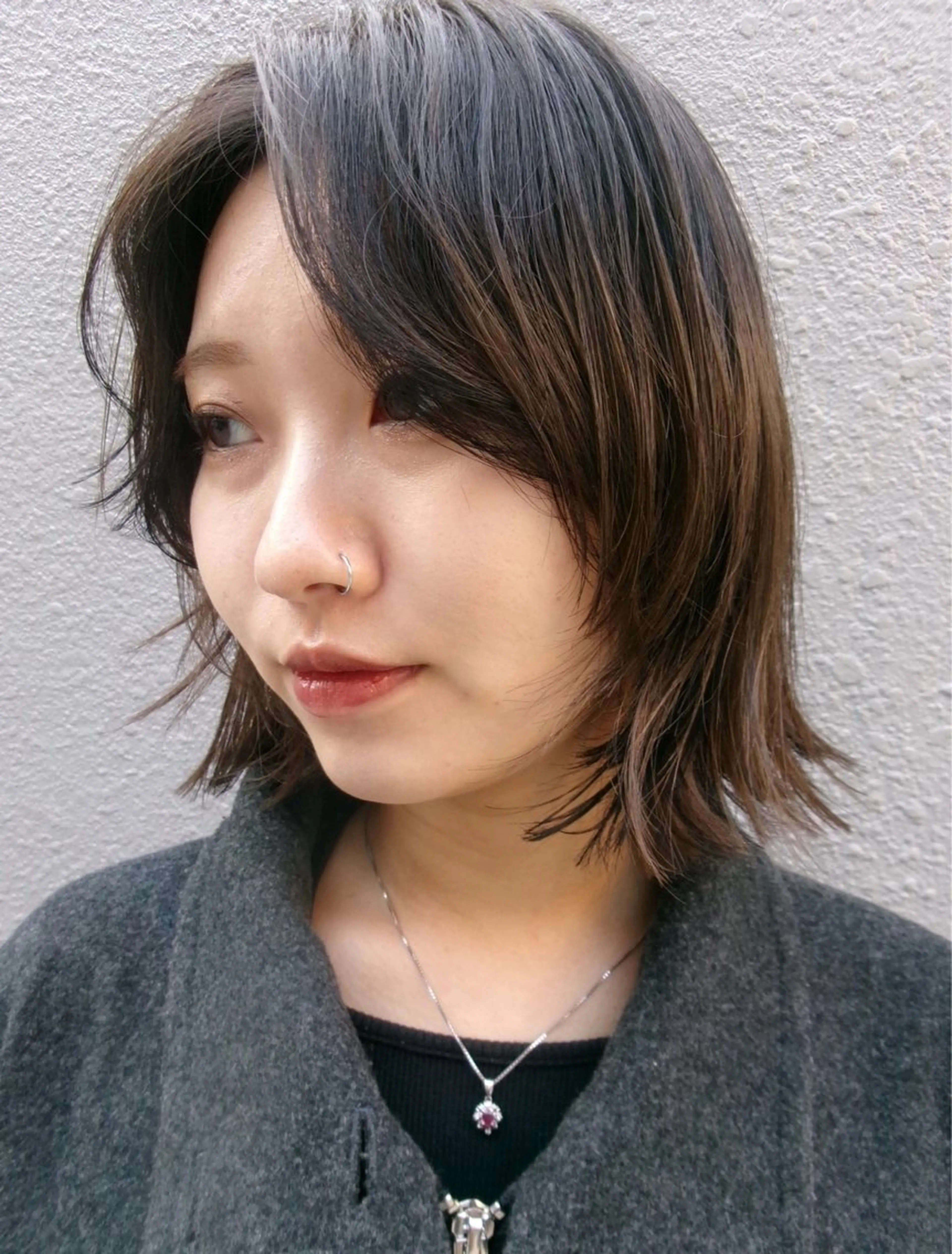 ショート ボブ くせ毛 カット OHASHI HANAMIのヘアスタイル