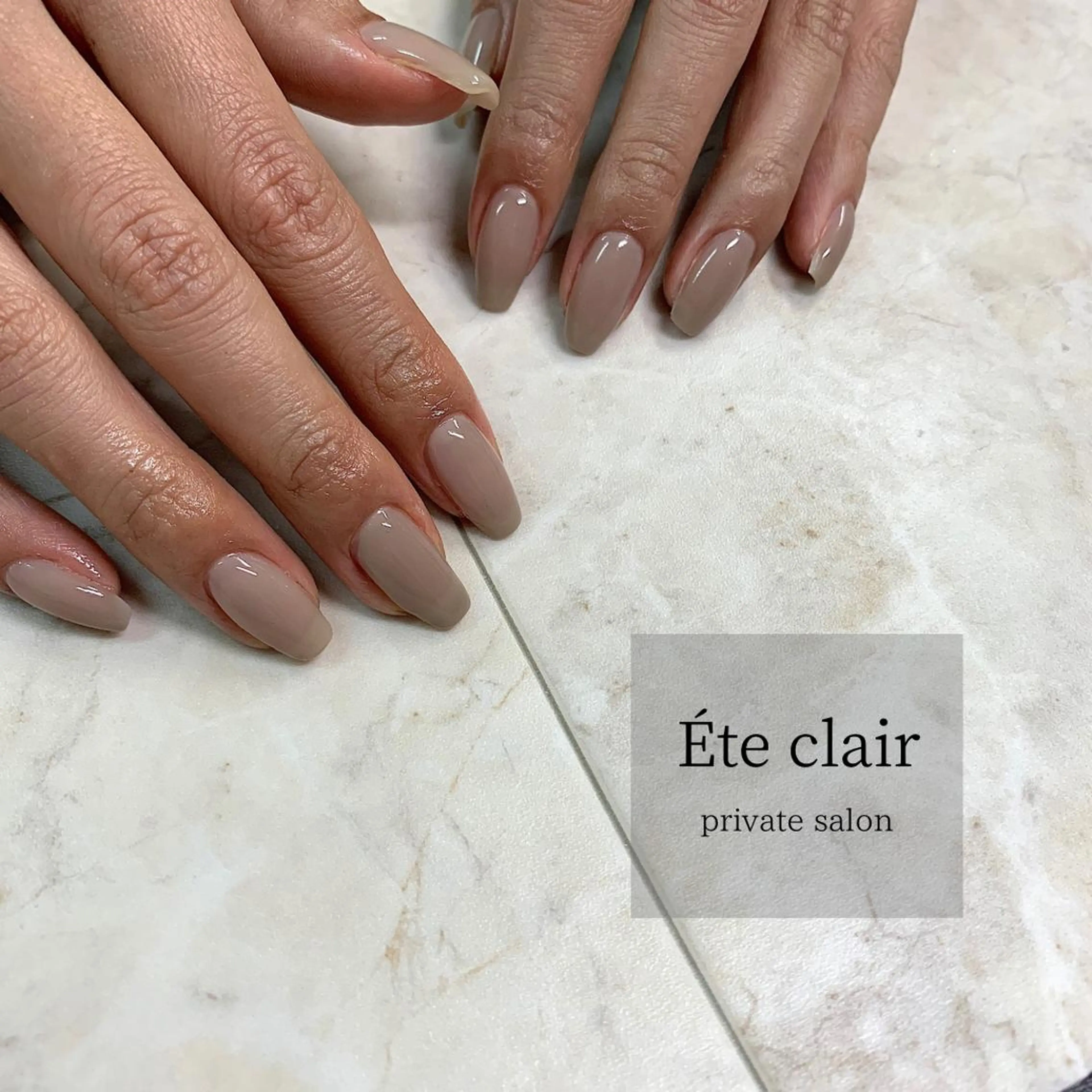 ネイル オフィスネイル シンプルネイル ハンドネイル Ète clair エテクレールのネイルデザイン