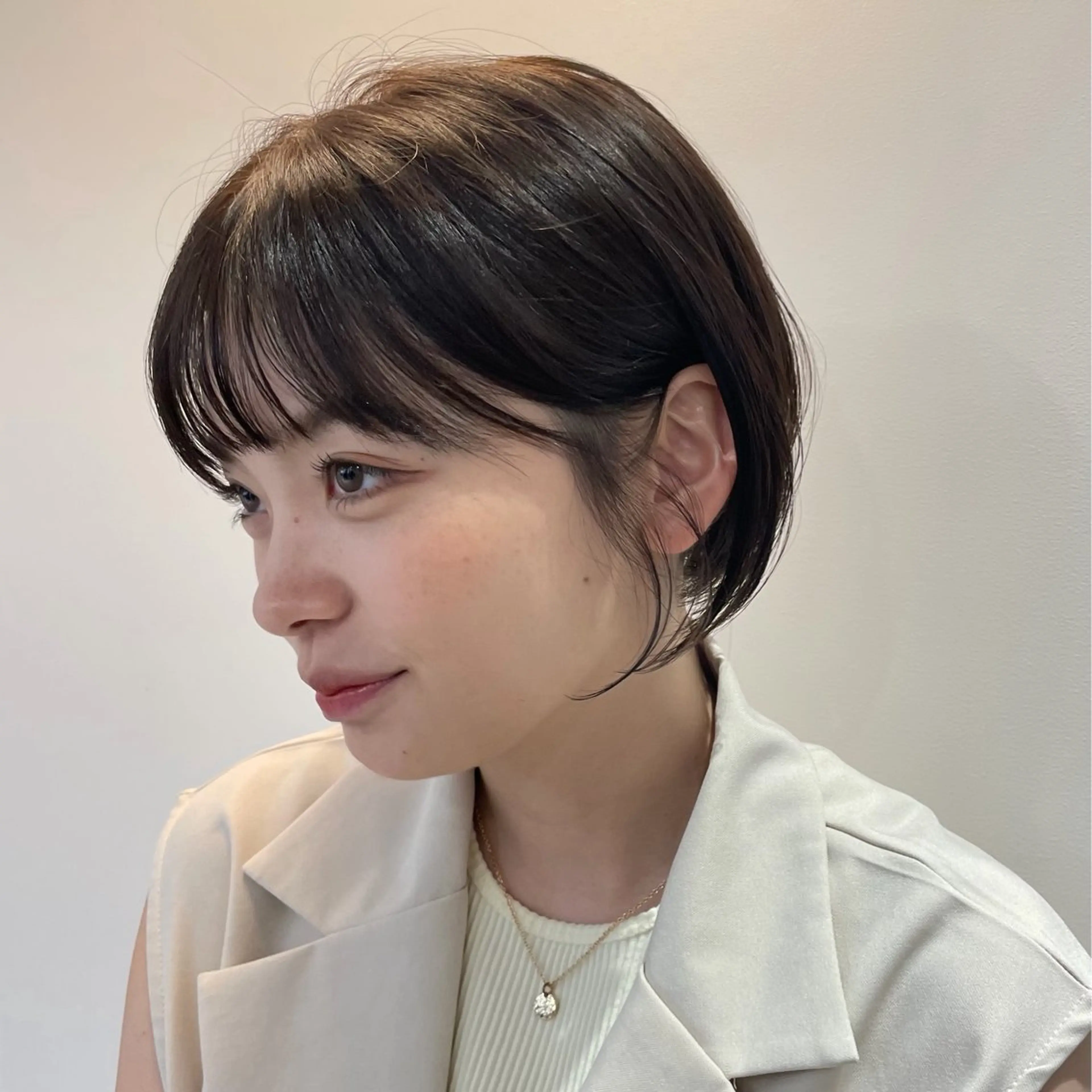 ショート カラー ボブ/ミルクティー /博多/DAI/店長のヘアスタイル